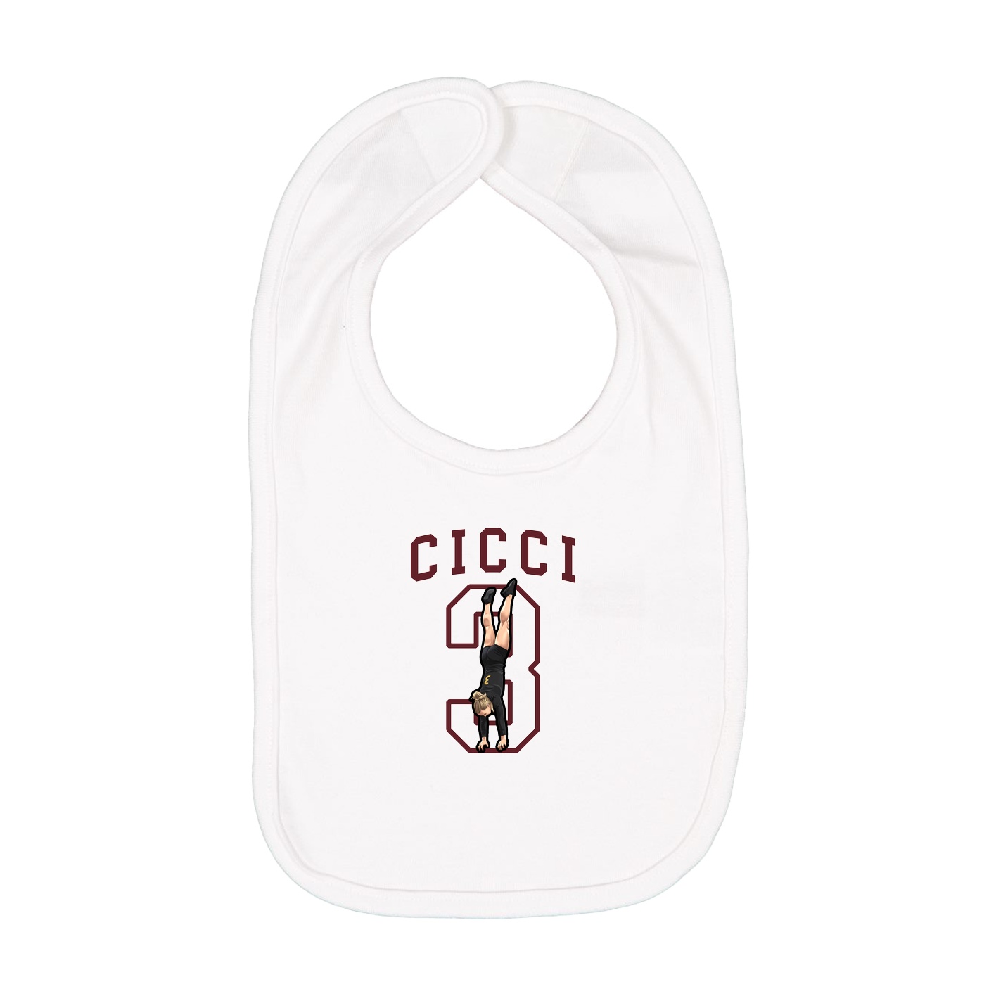 Infant Bib — Shirsey in White