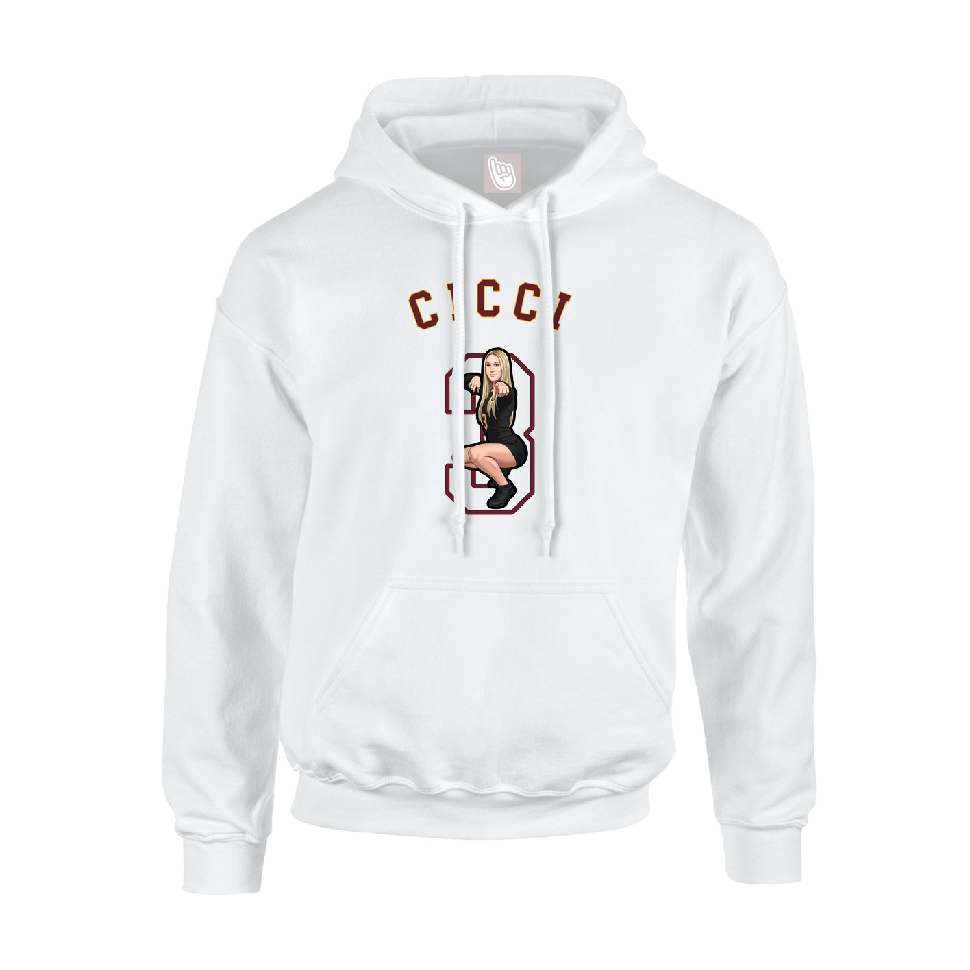 Youth Hoodie — Shirsey Arch in White