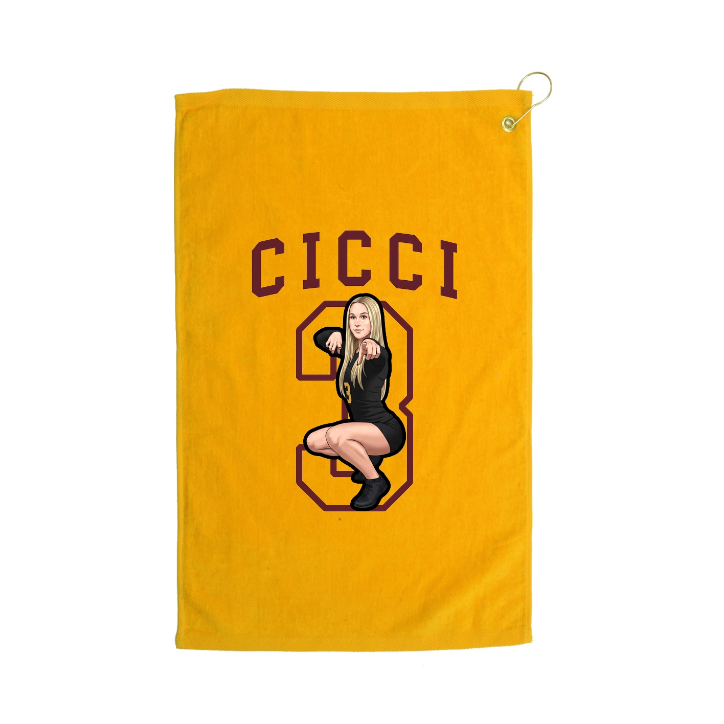 Golf Towel — Shirsey in Gold
