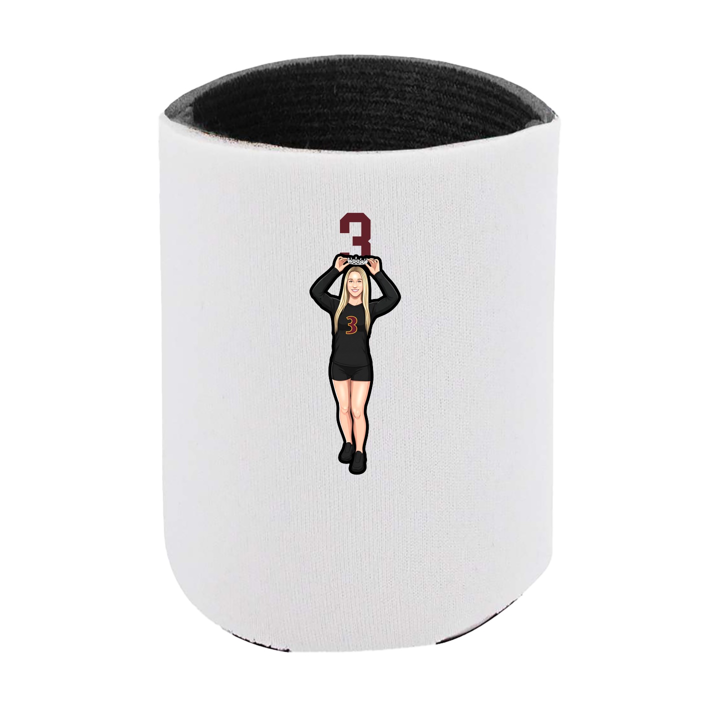 Can Holder — Number Top in White