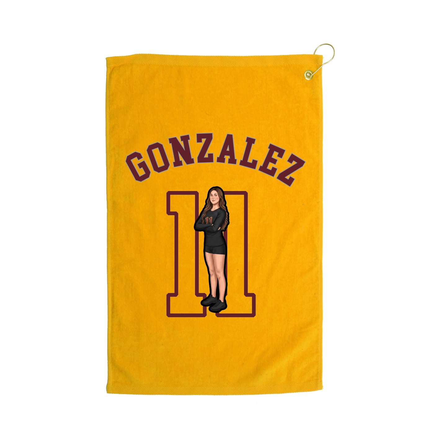 Golf Towel — Shirsey Arch in Gold