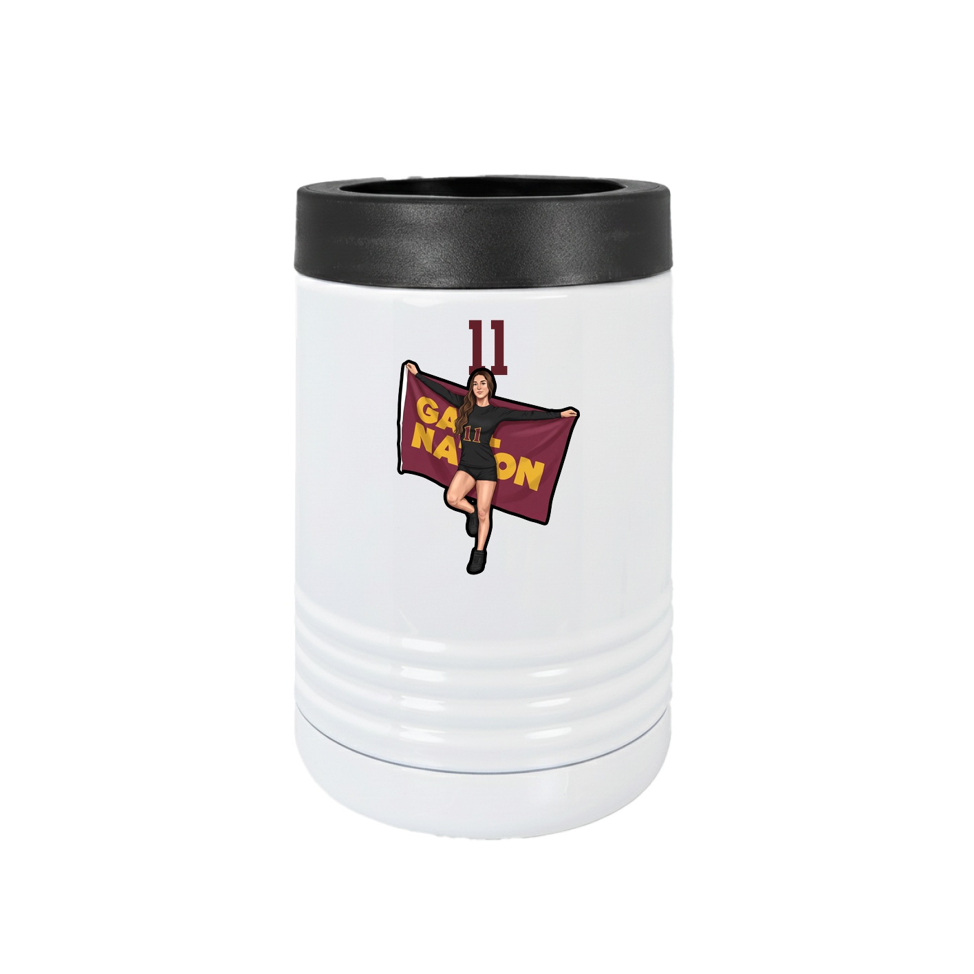 Beverage Holder — Number Top in White
