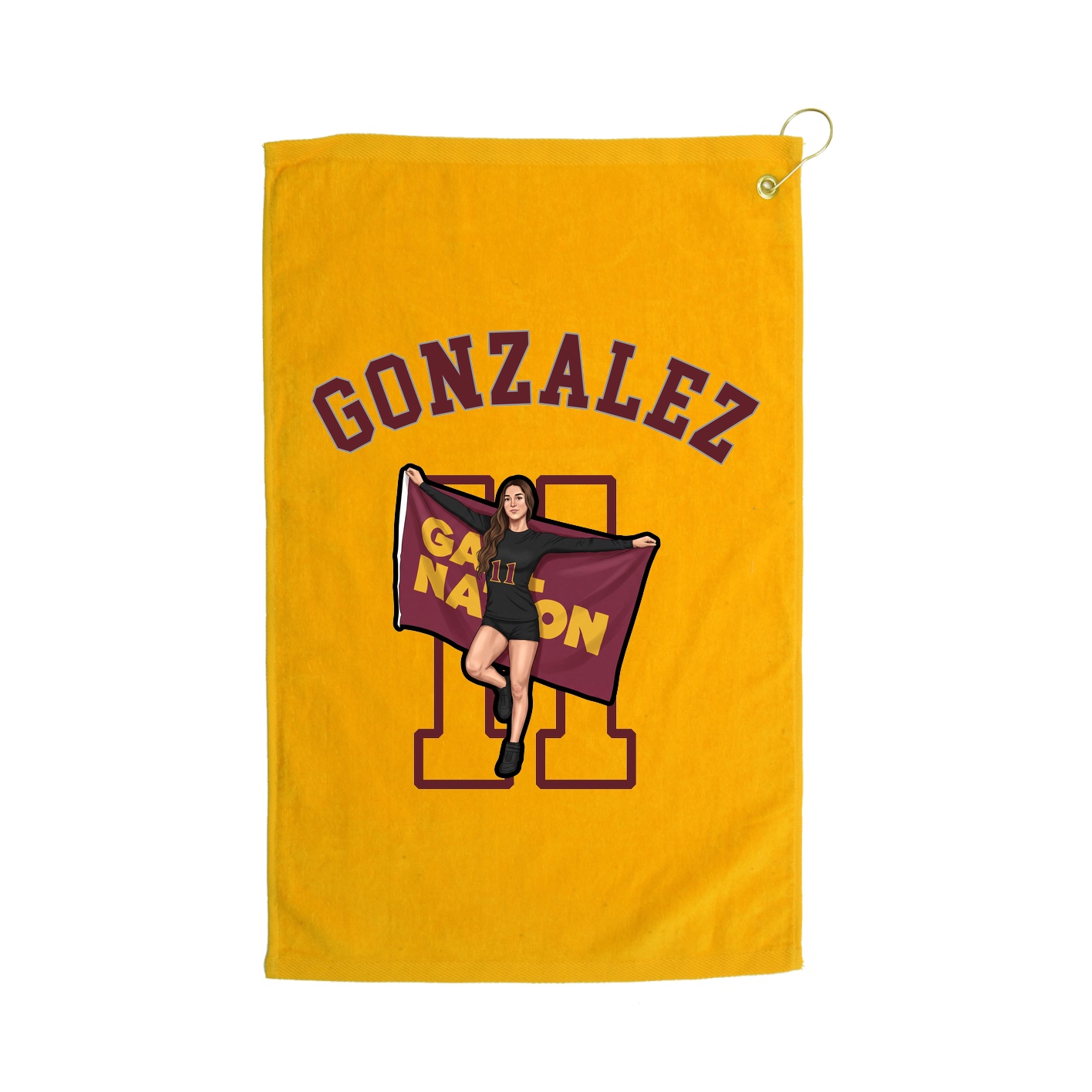 Golf Towel — Shirsey Arch in Gold