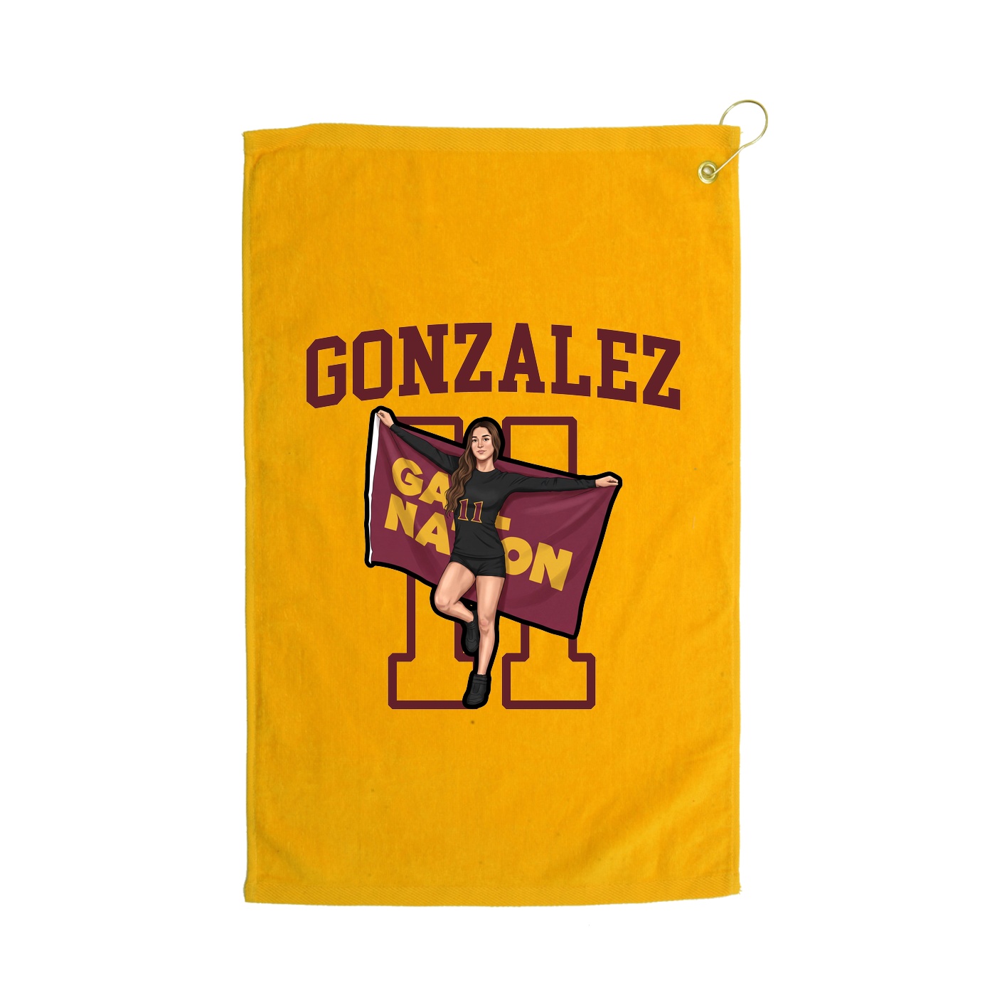 Golf Towel — Shirsey in Gold
