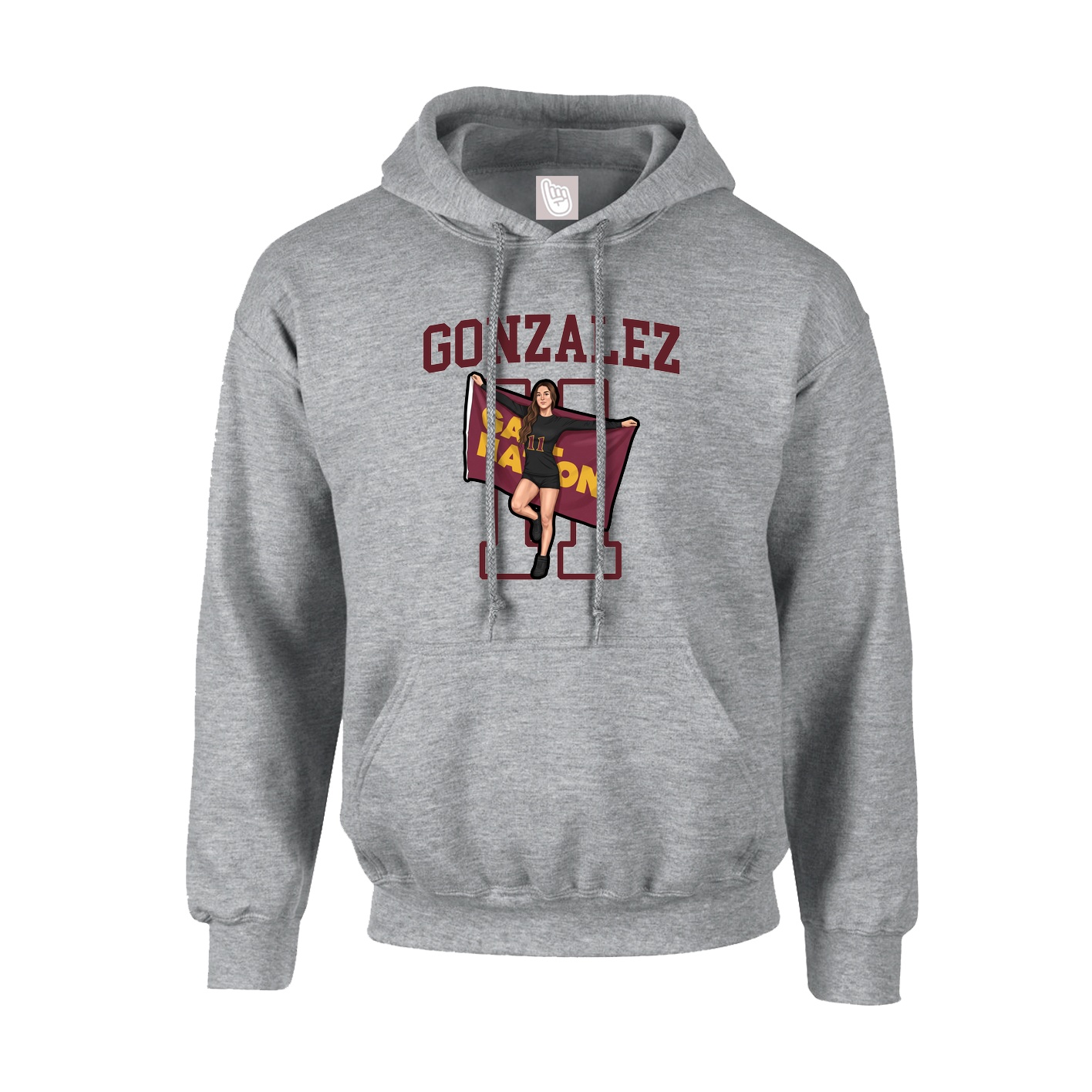 Hoodie — Shirsey in Grey