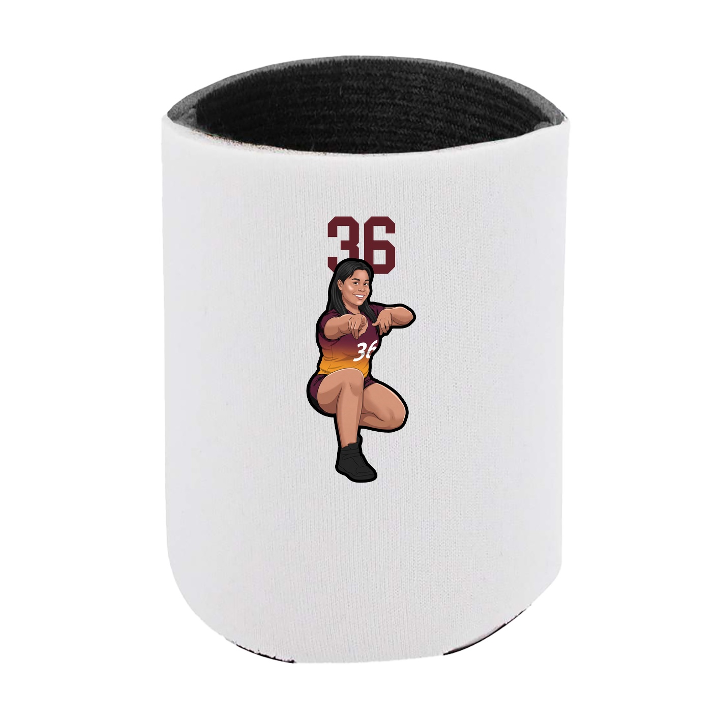 Can Holder — Number Top in White