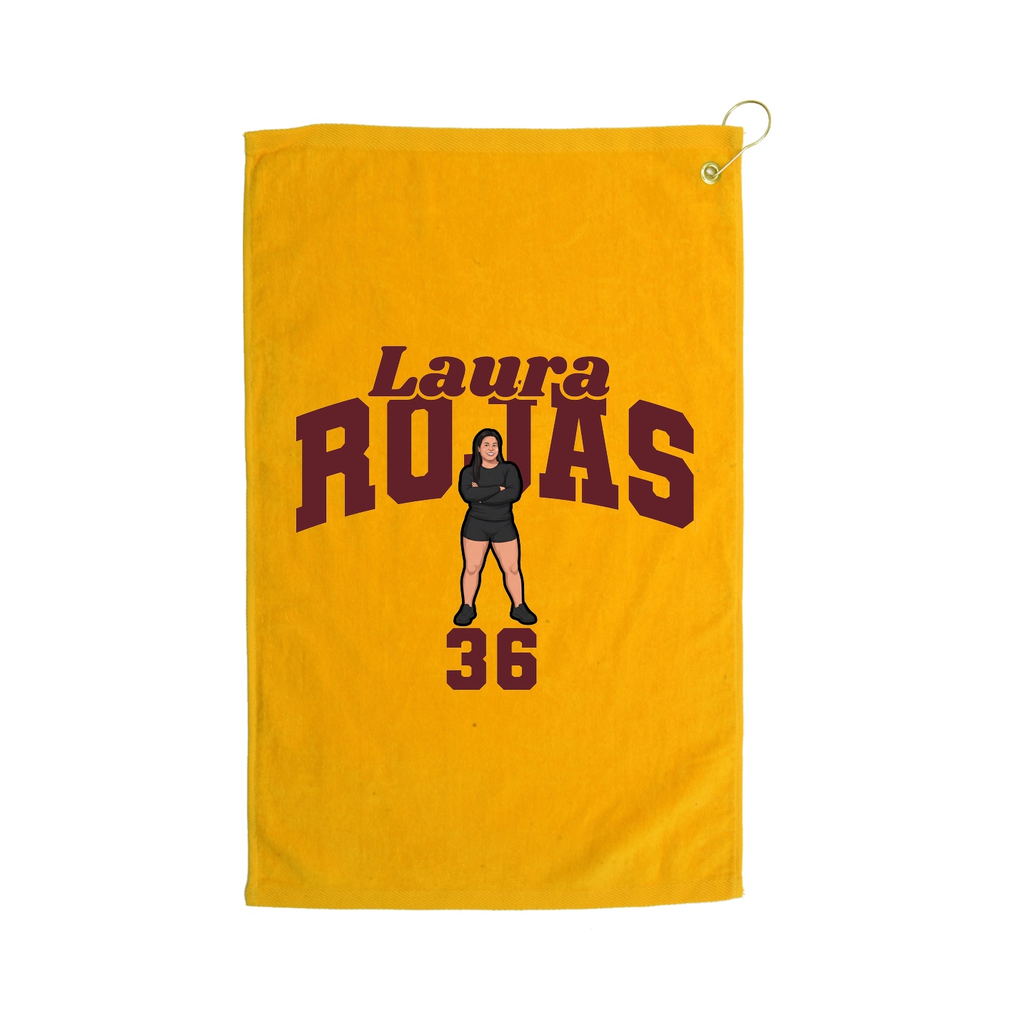 Golf Towel — Signature Arch in Gold