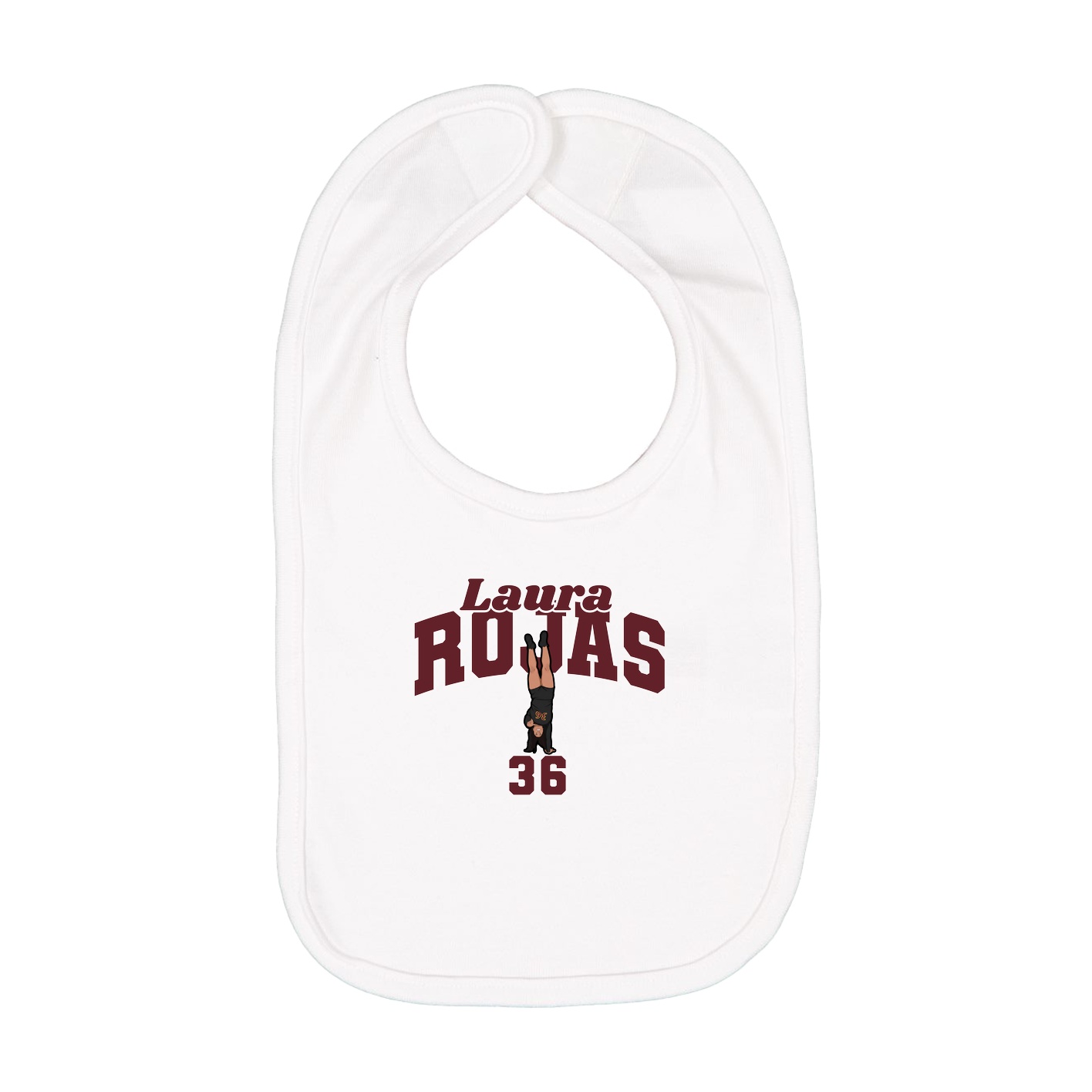 Infant Bib — Signature Arch in White