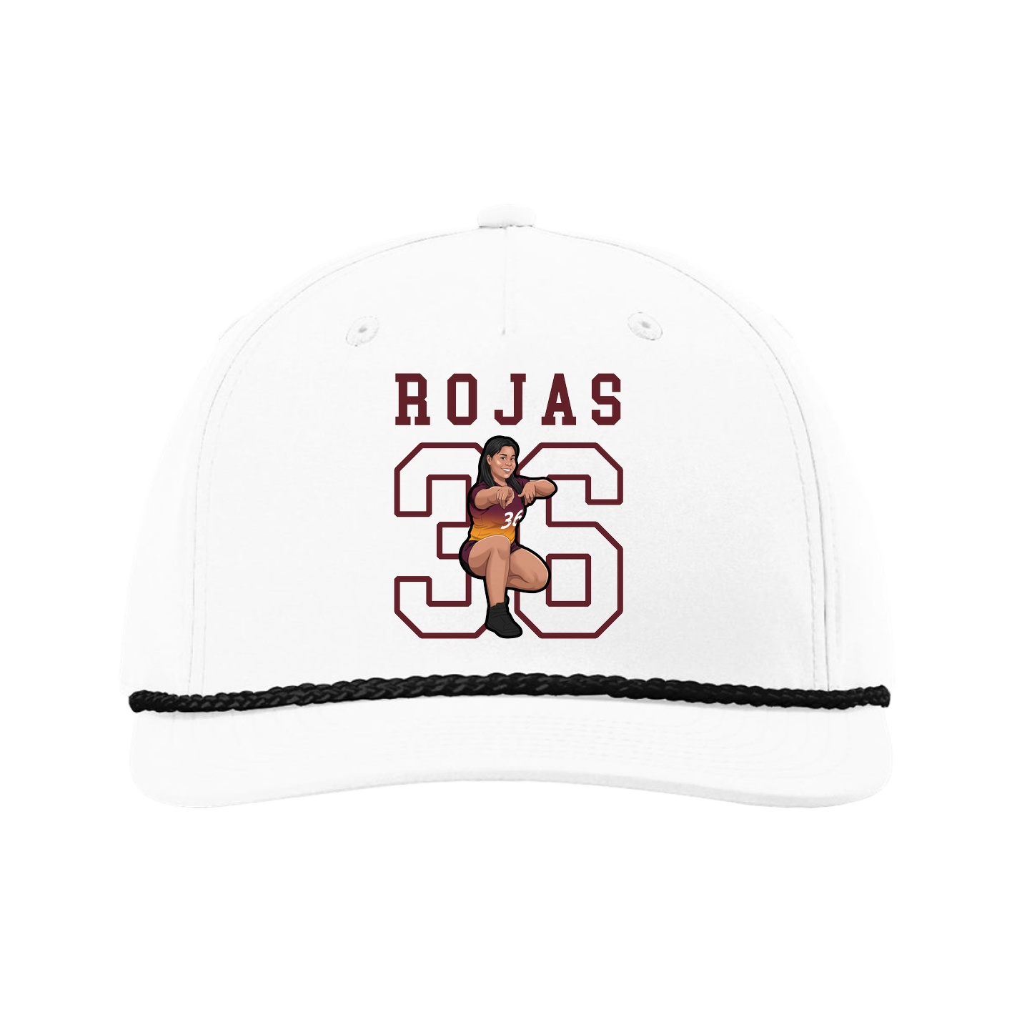 Five-Panel Classic Rope Cap — Shirsey in White