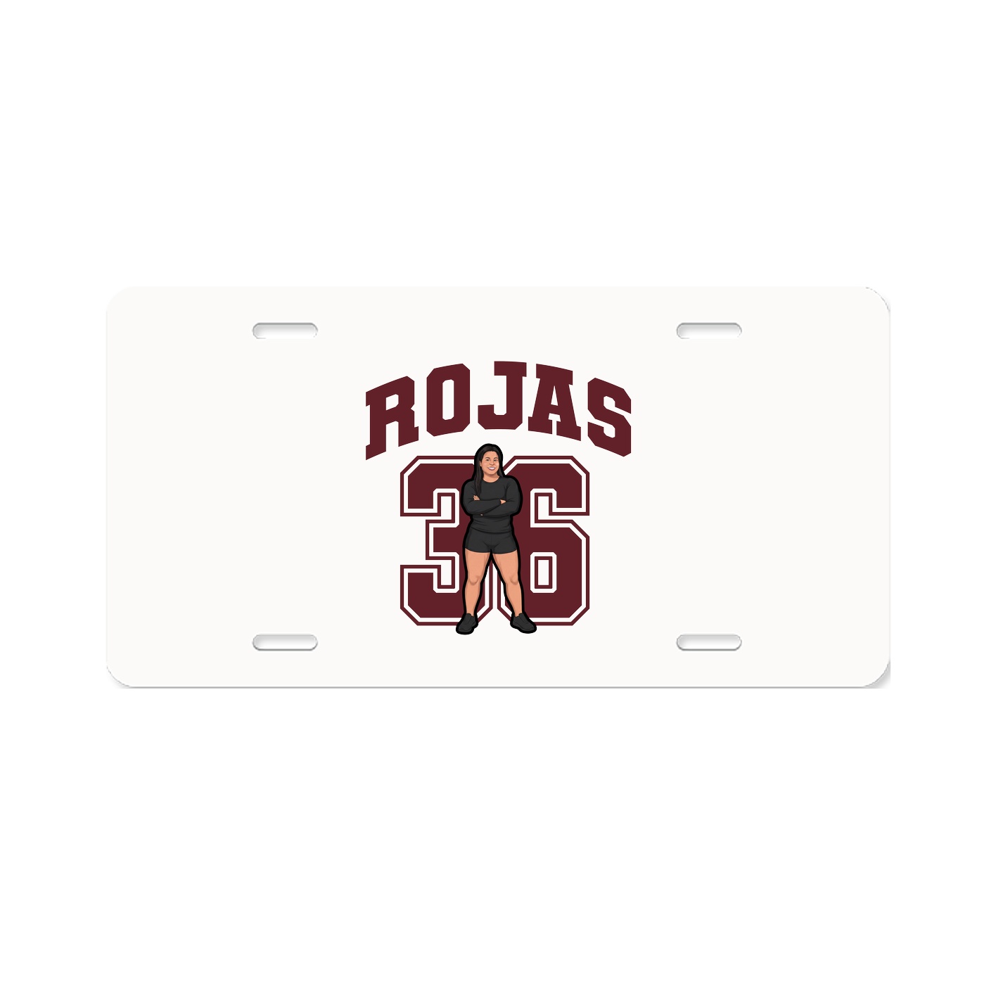 License Plate — Number in Classic