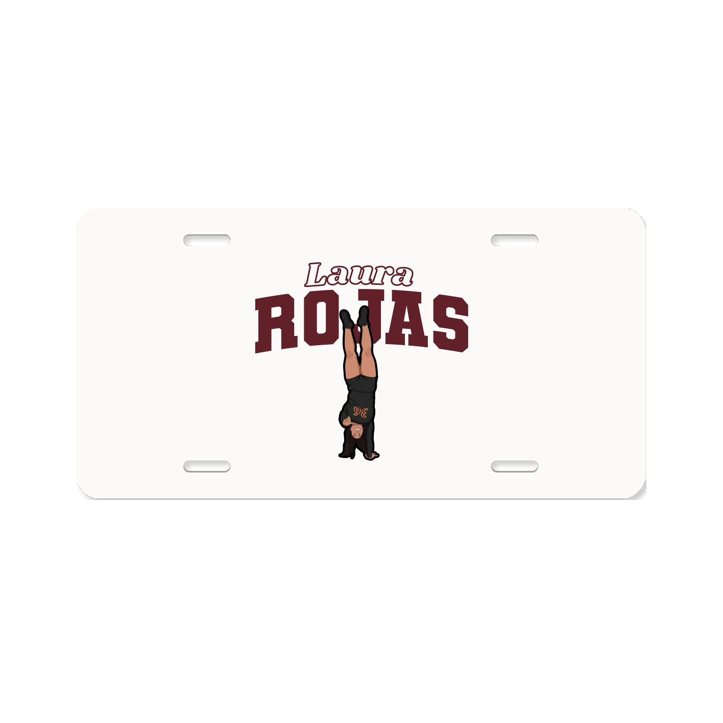 License Plate — Name Arch in Classic