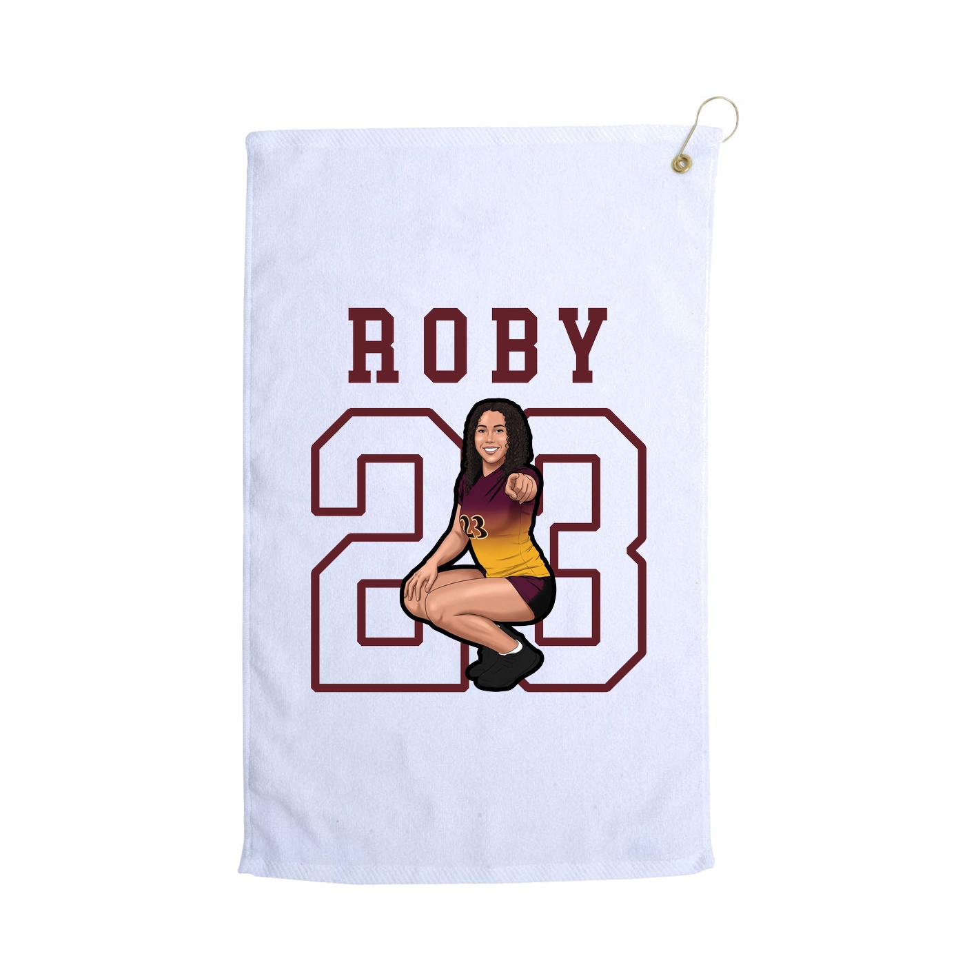 Golf Towel — Shirsey in White