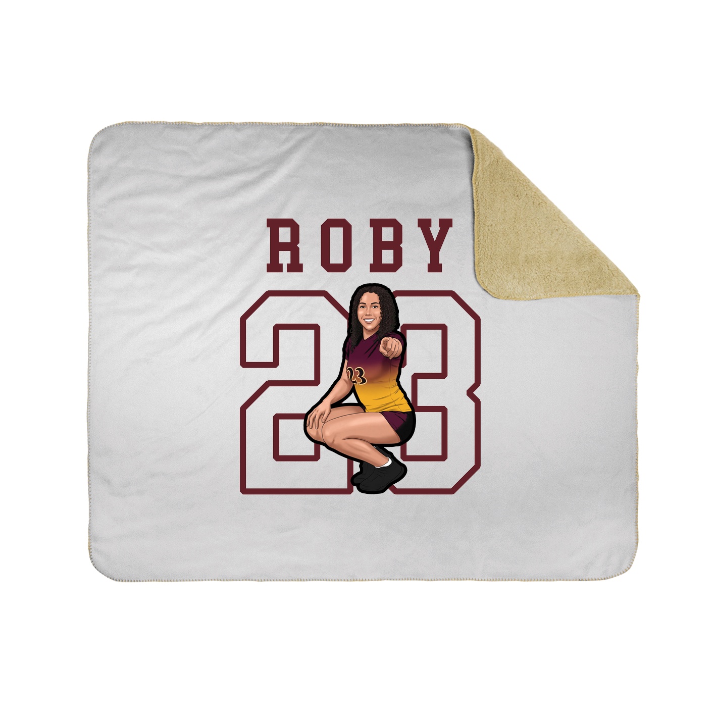 Throw Blanket — Shirsey in White