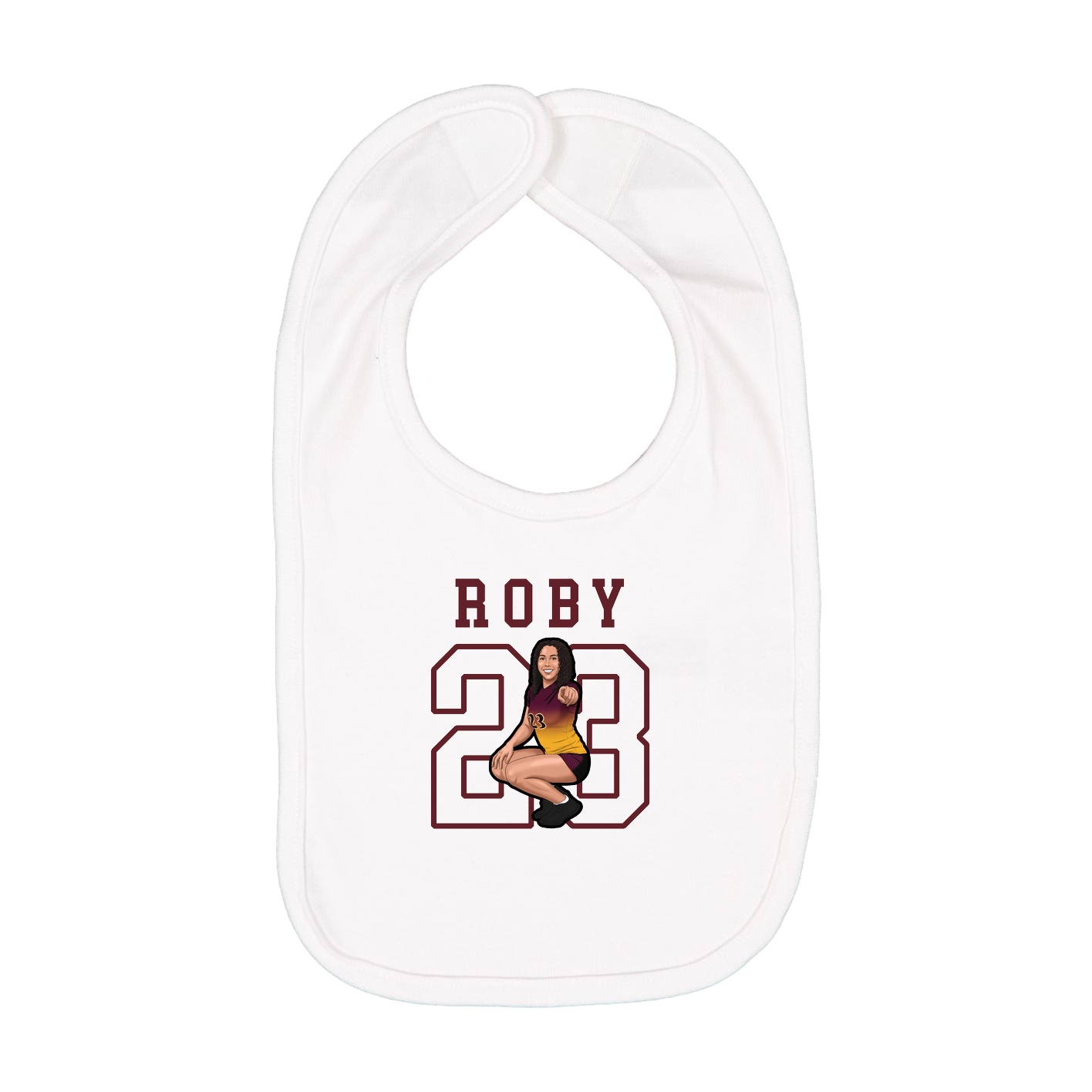Infant Bib — Shirsey in White