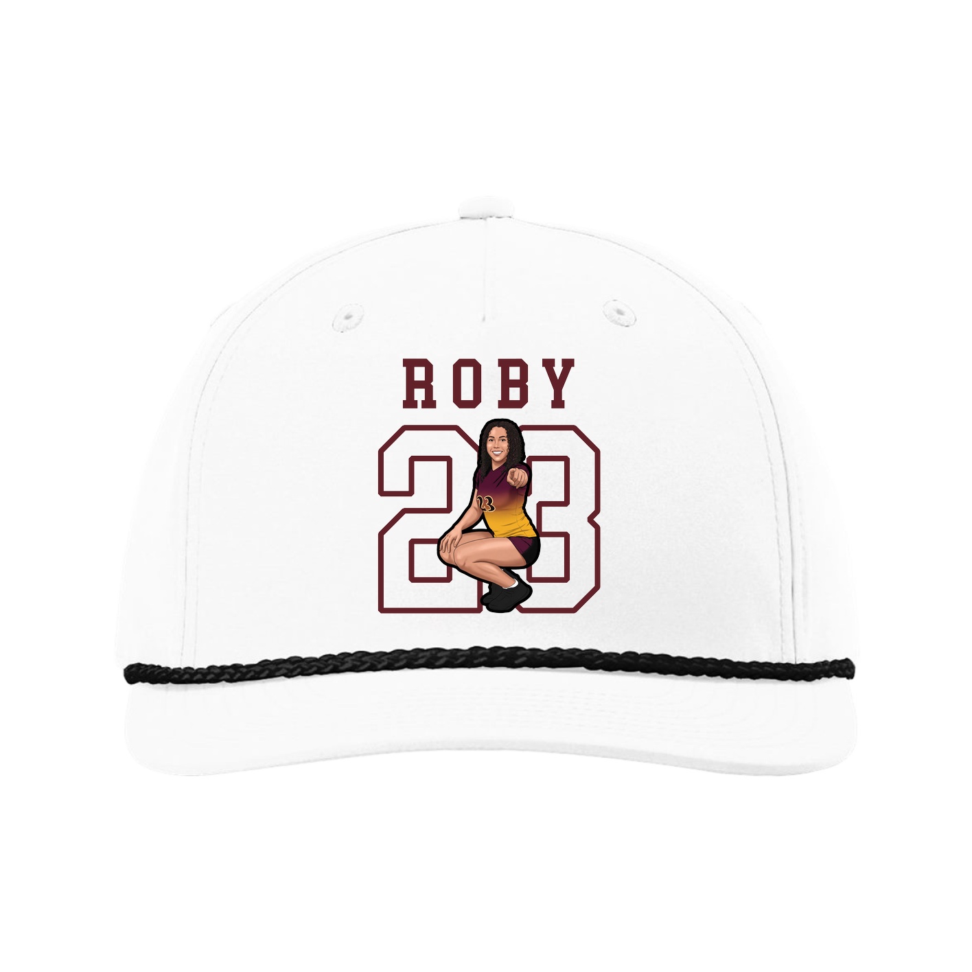 Five-Panel Classic Rope Cap — Shirsey in White