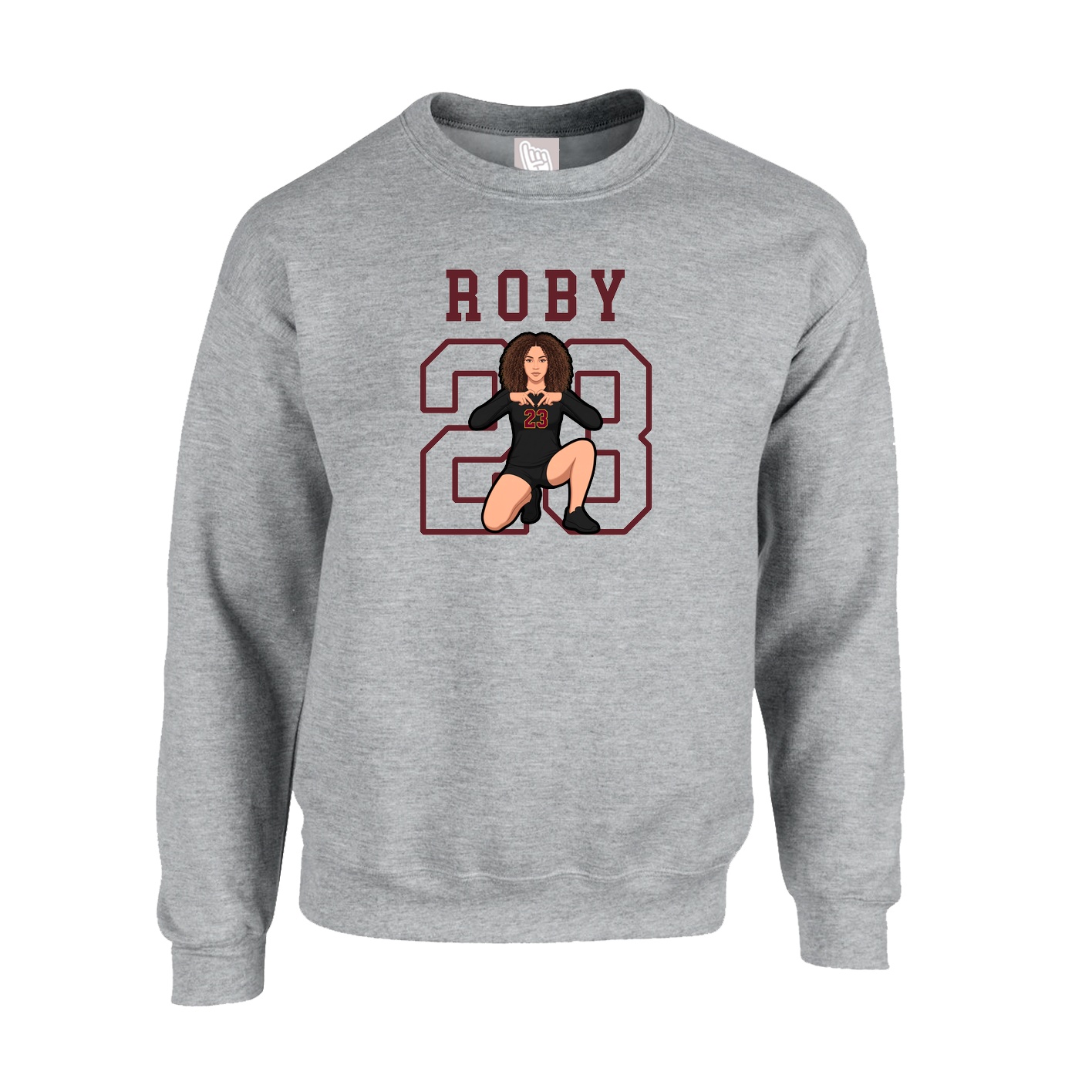 Fleece Crew — Shirsey in Grey