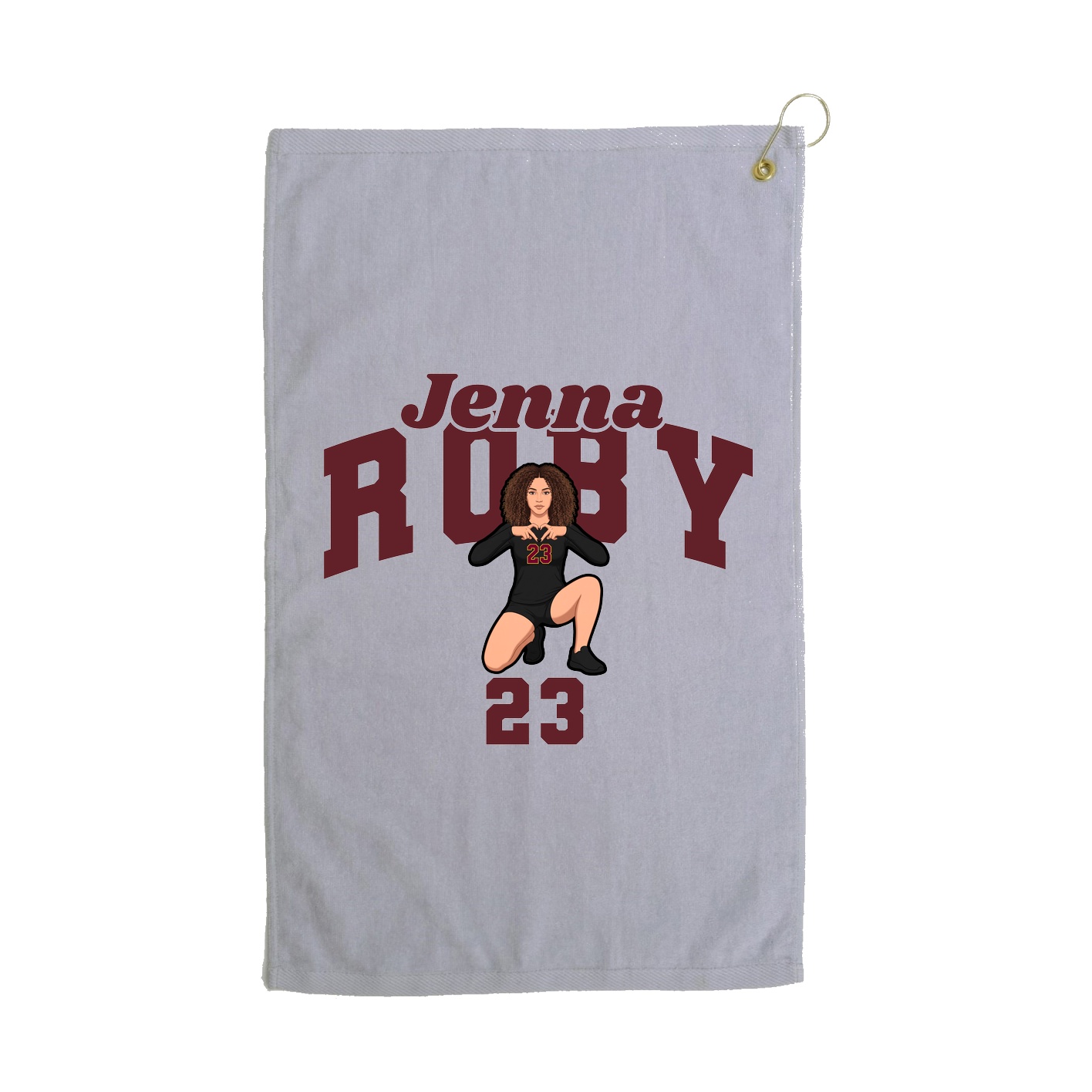 Golf Towel — Signature Arch in Grey