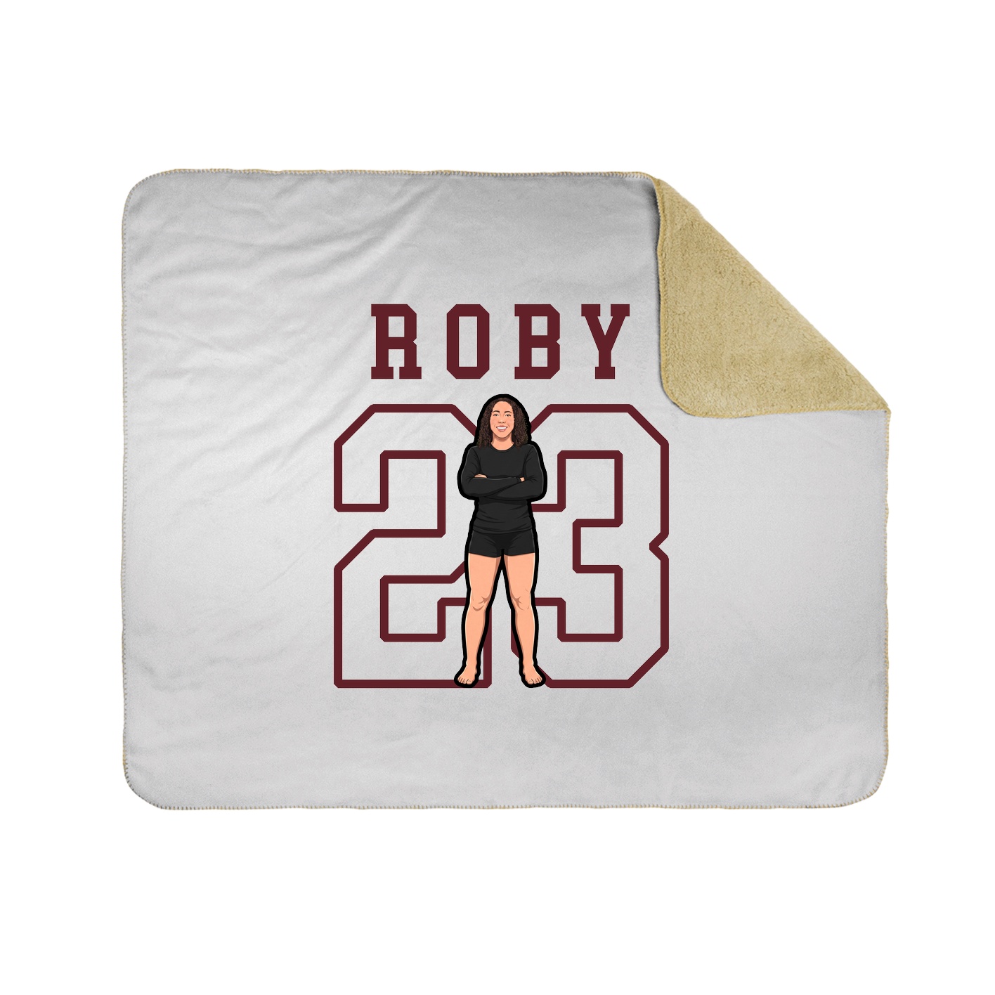 Throw Blanket — Shirsey in White