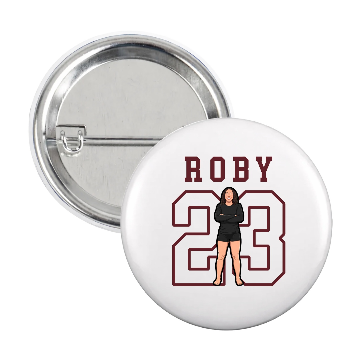 Game Day Button — Shirsey in White
