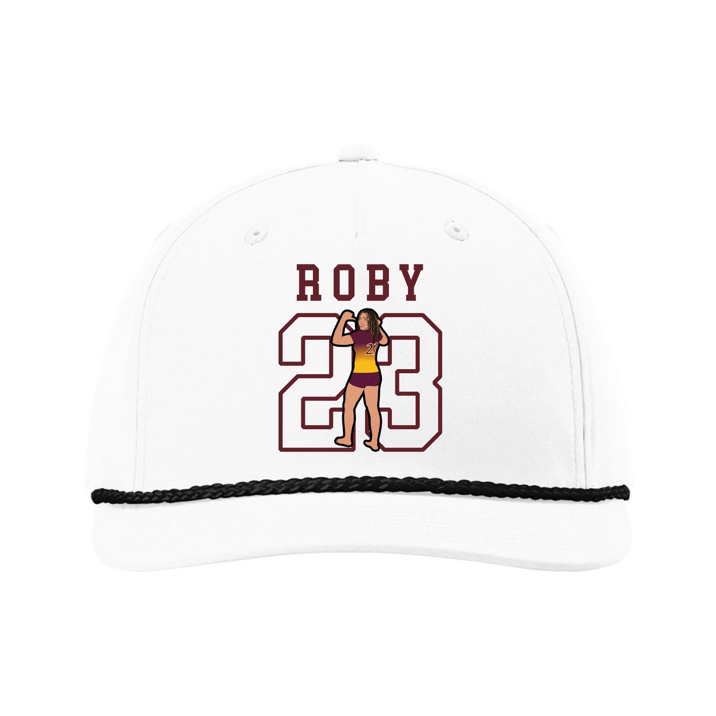 Five-Panel Classic Rope Cap — Shirsey in White