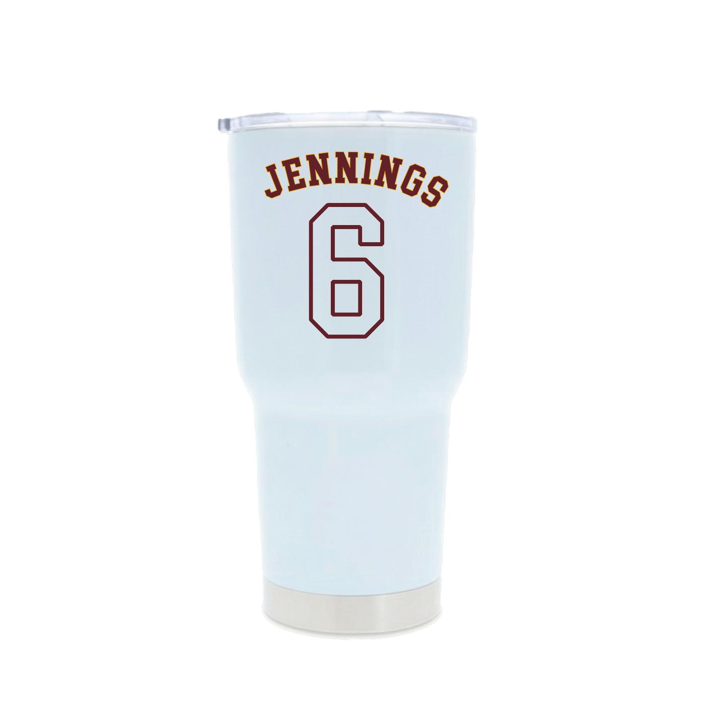 30oz Stainless Steel Tumbler — Shirsey Arch in White