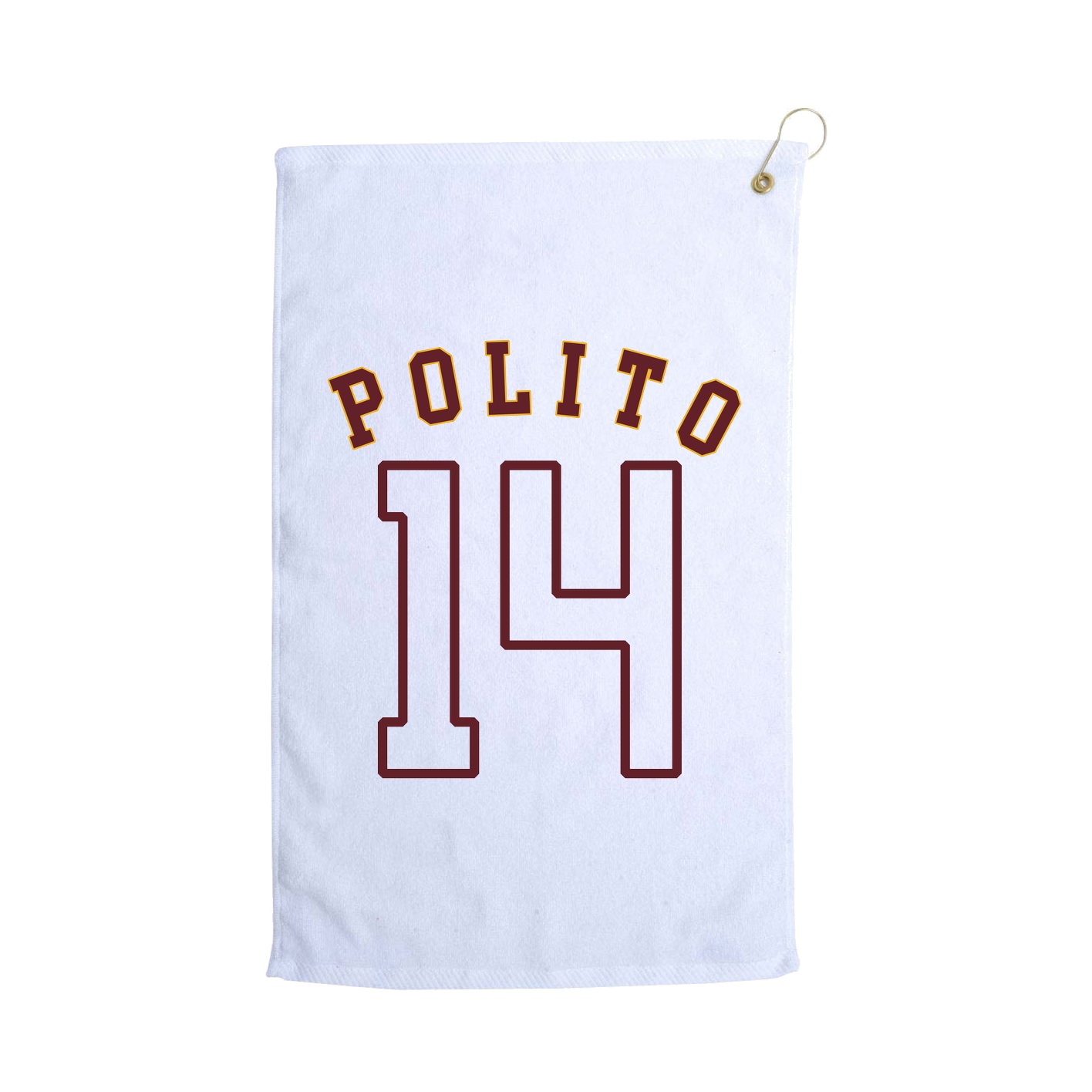 Golf Towel — Shirsey Arch in White