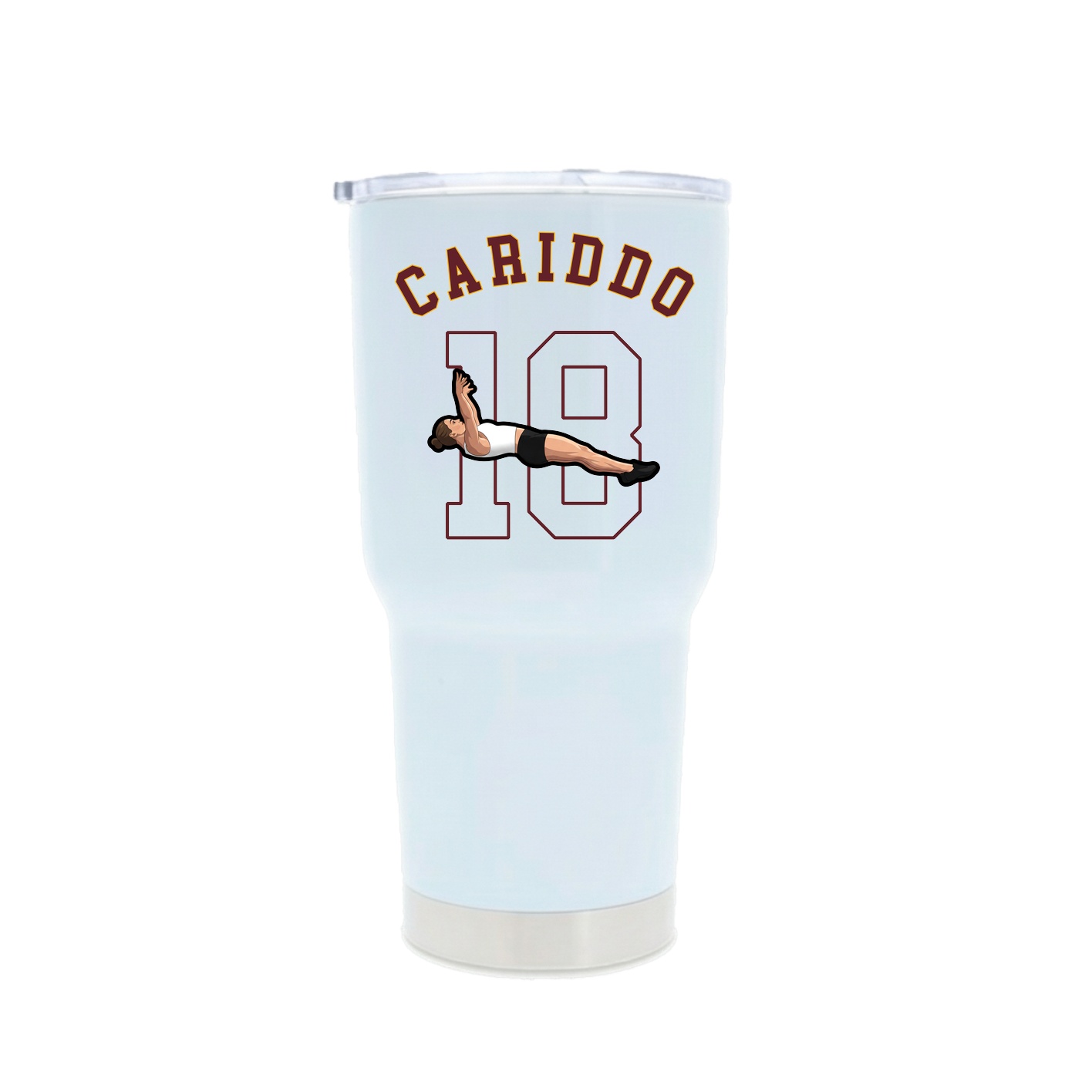 30oz Stainless Steel Tumbler — Shirsey Arch in White