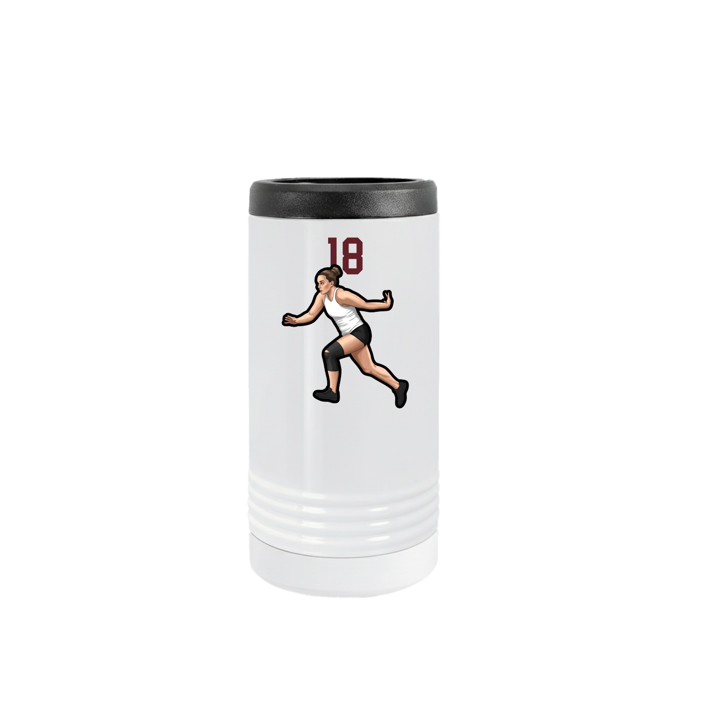 Slim Beverage Holder — Number Top in White