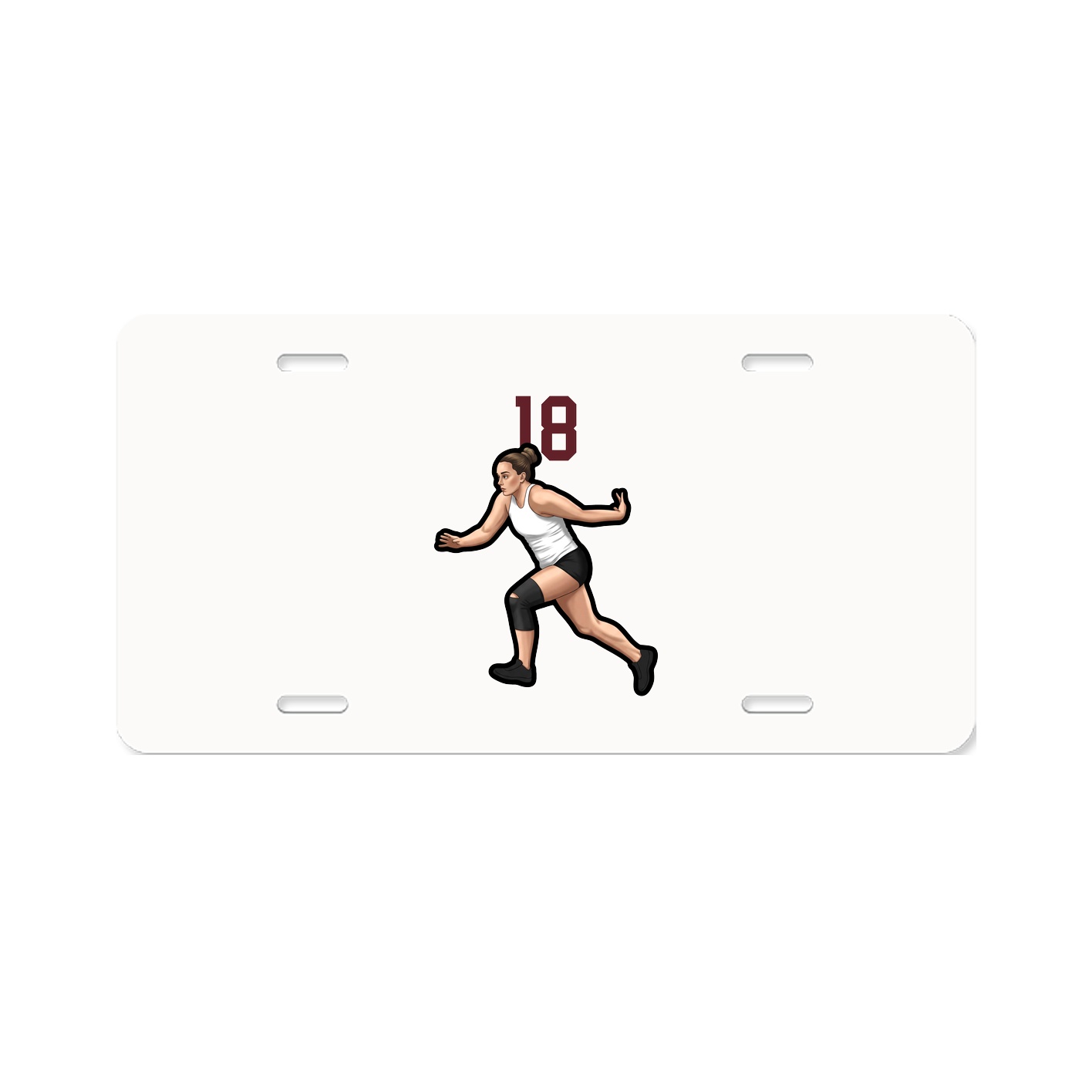 License Plate — Number Top in Classic