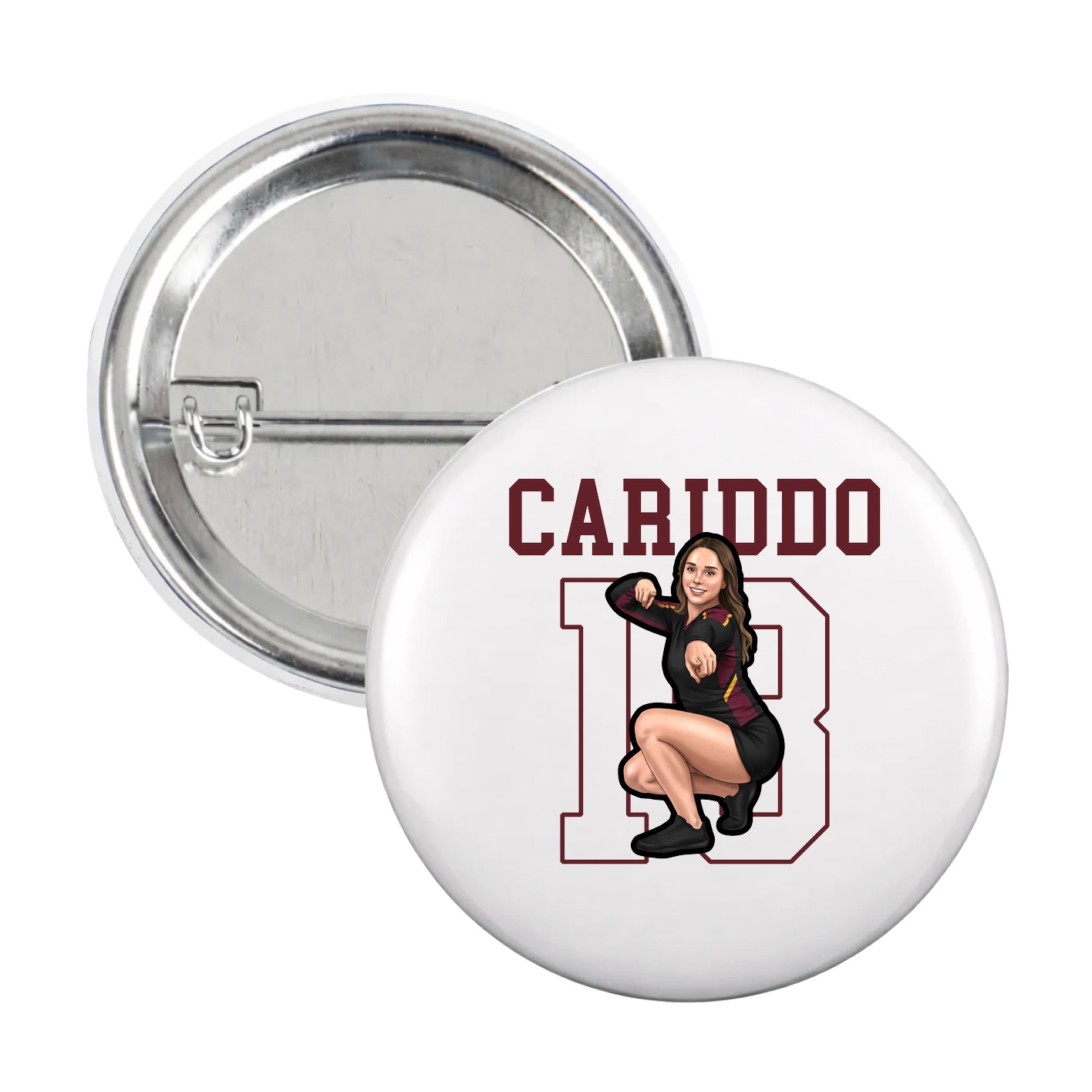 Game Day Button — Shirsey in White