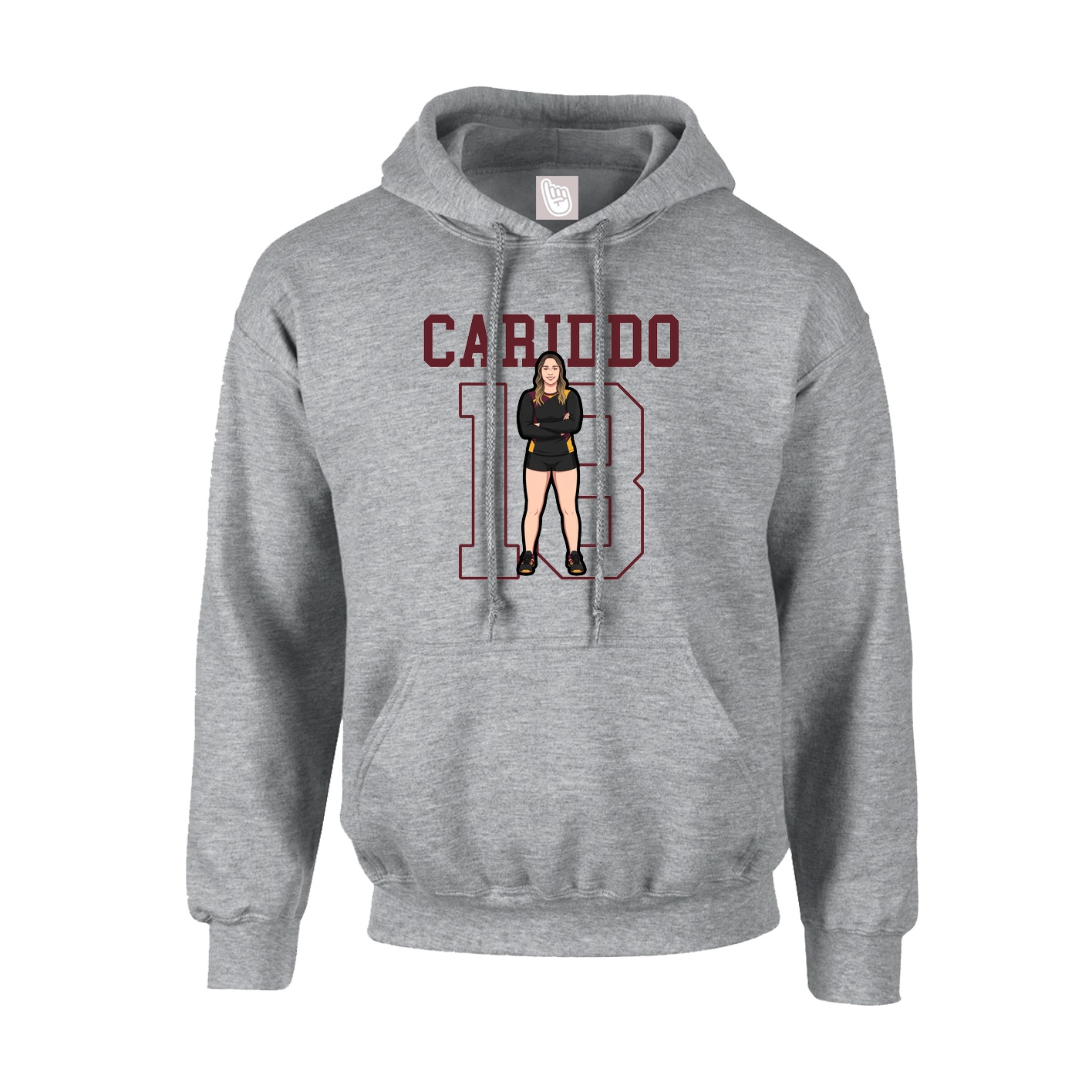 Hoodie — Shirsey in Grey