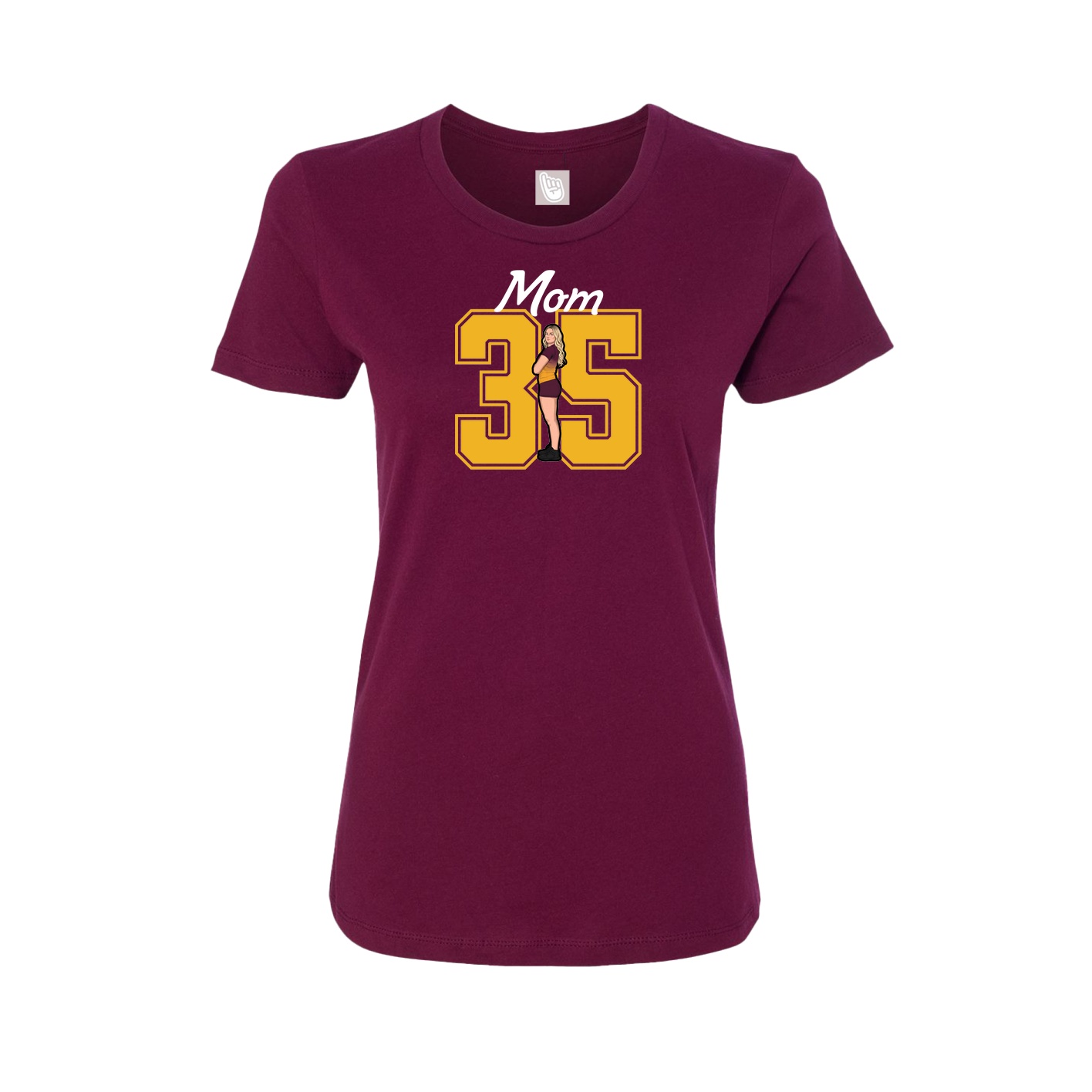 Womens Tee — Mothers Day Shirsey in Maroon