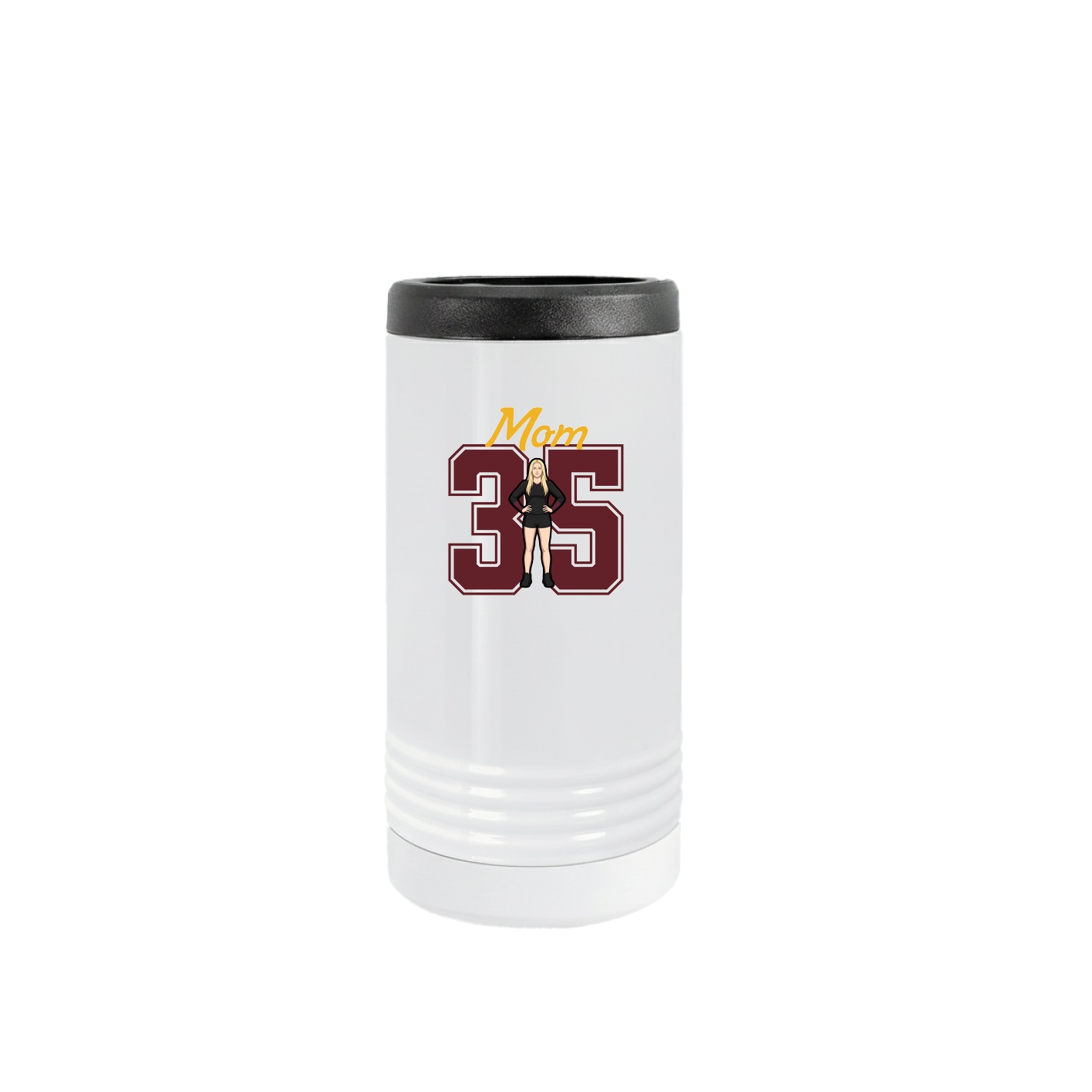 Slim Beverage Holder — Mothers Day Shirsey in White
