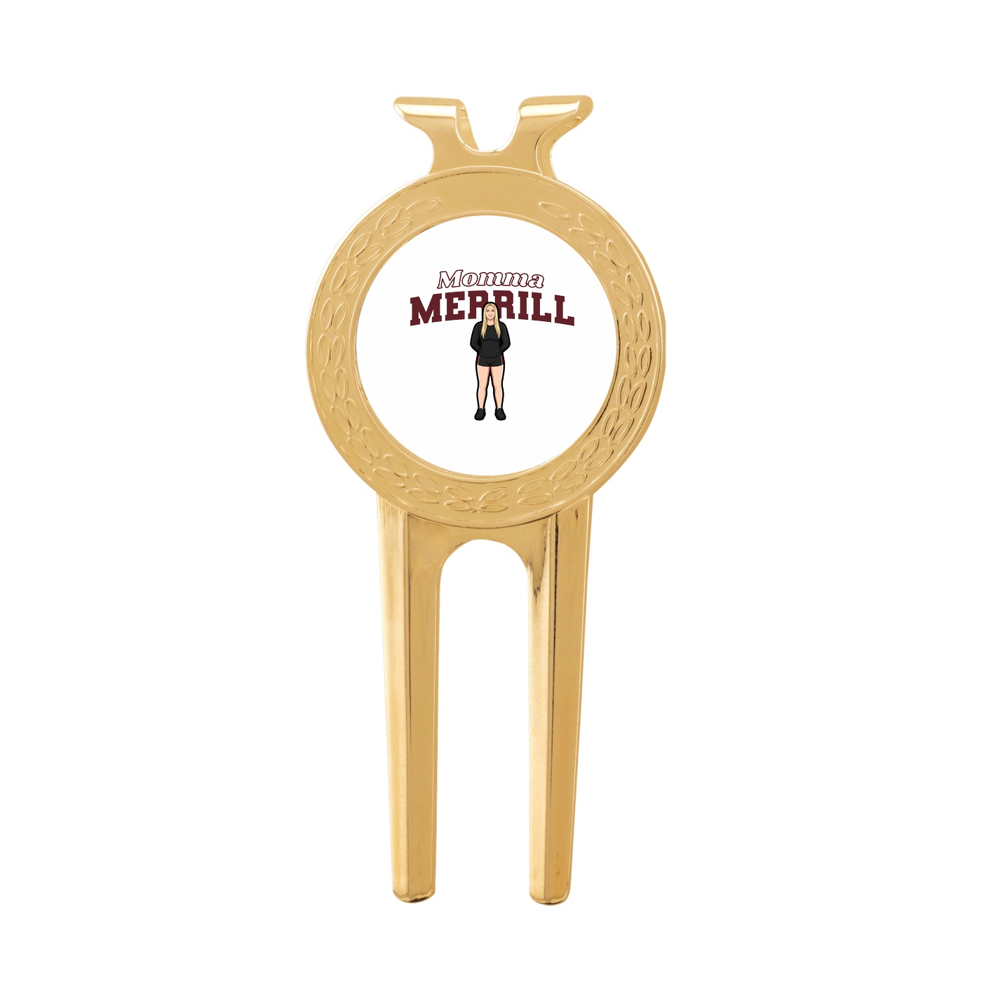 Divot Tool with Ball Marker — Mothers Day Block in Classic