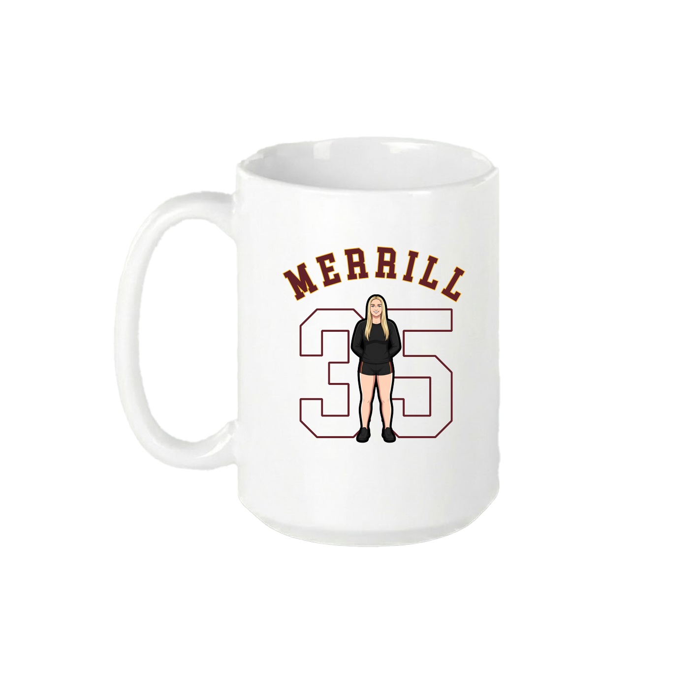 15oz Coffee Mug — Shirsey Arch in White