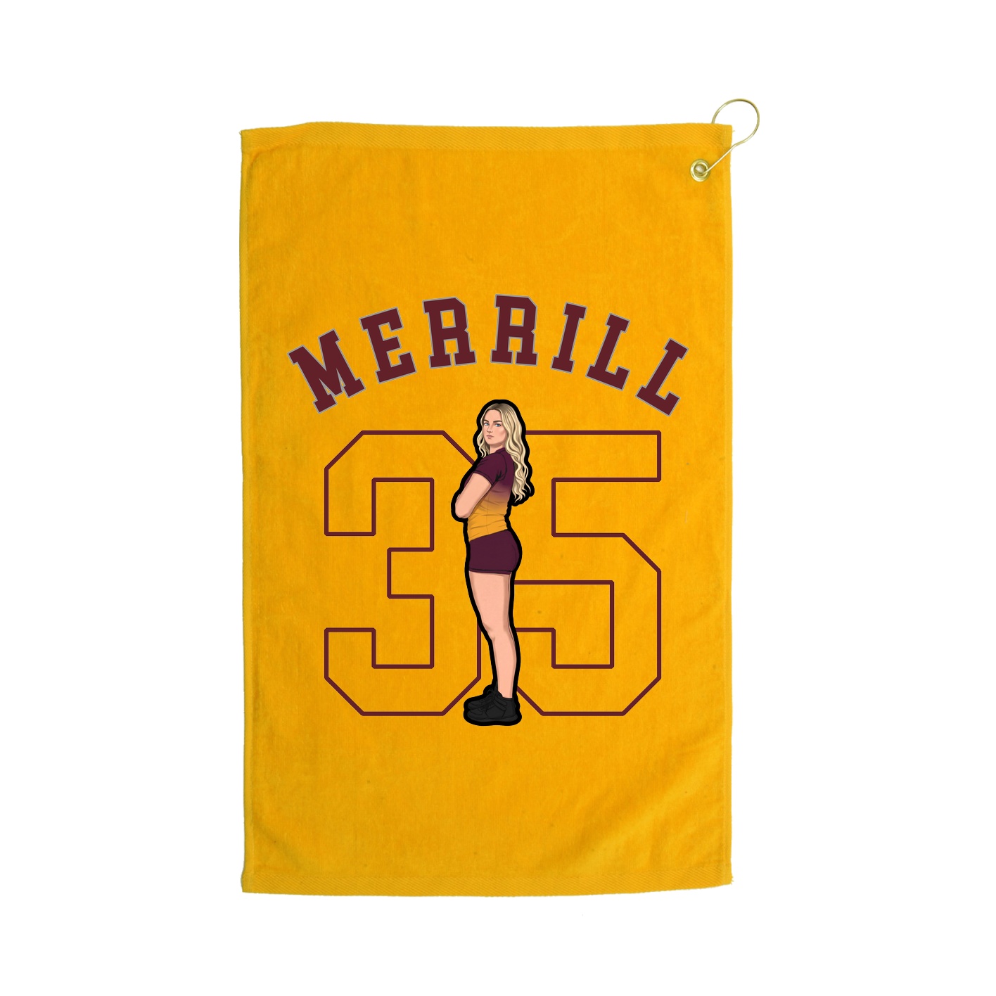 Golf Towel — Shirsey Arch in Gold