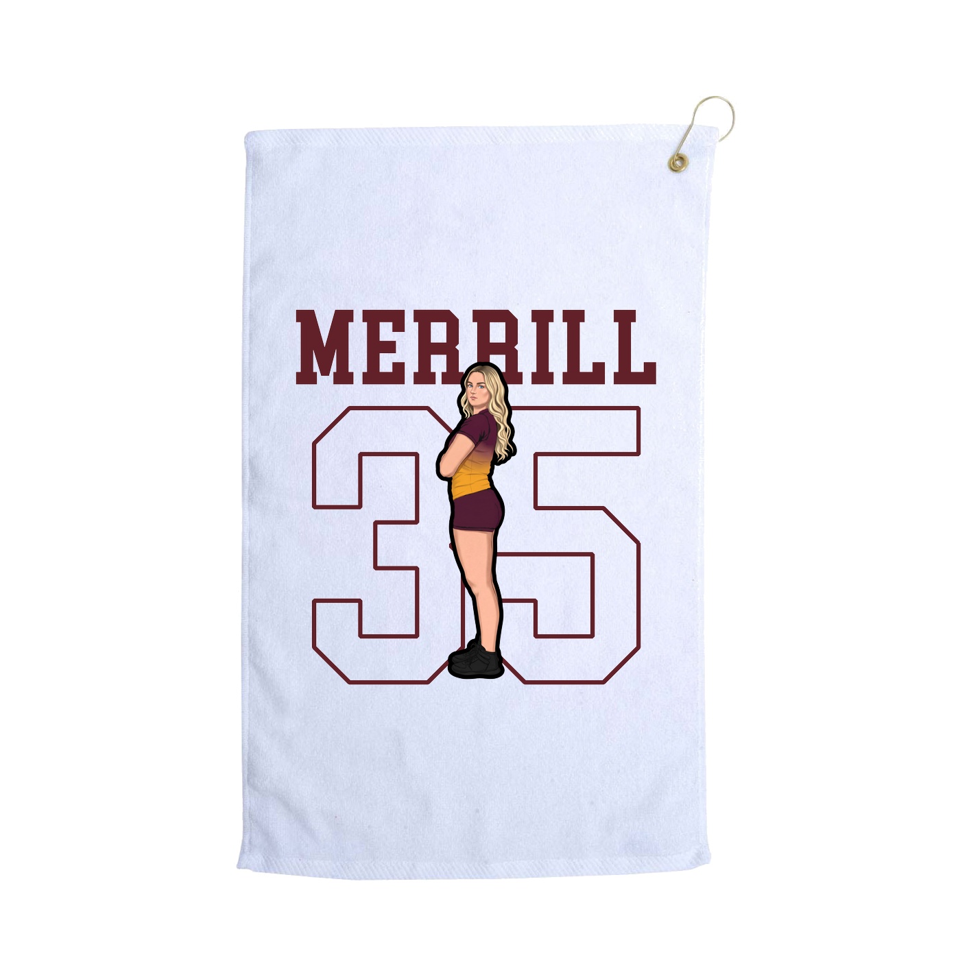 Golf Towel — Shirsey in White