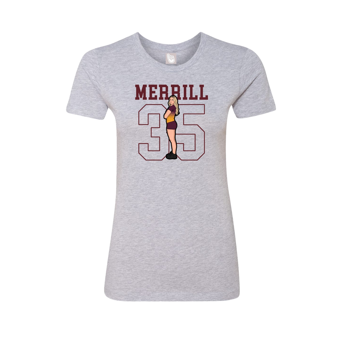 Fitted Women's Tee — Shirsey in Grey