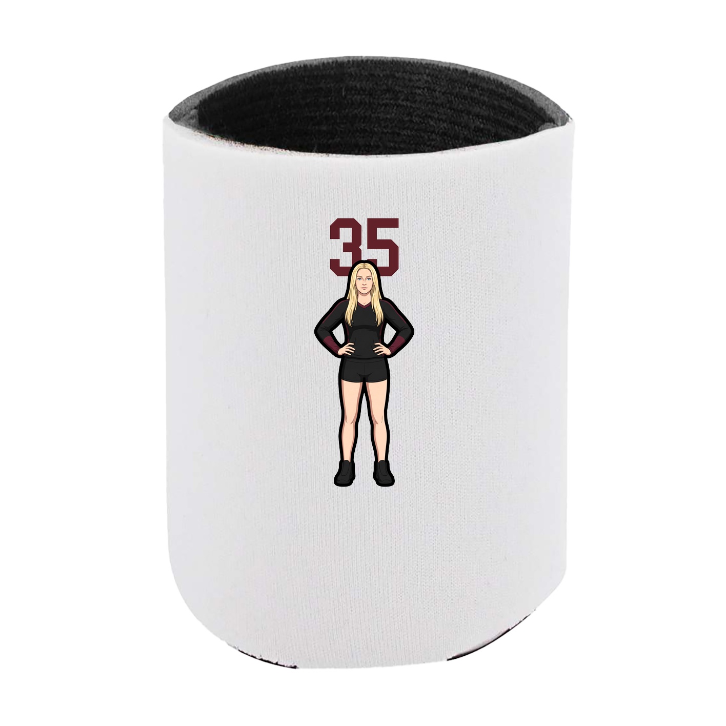 Can Holder — Number Top in White