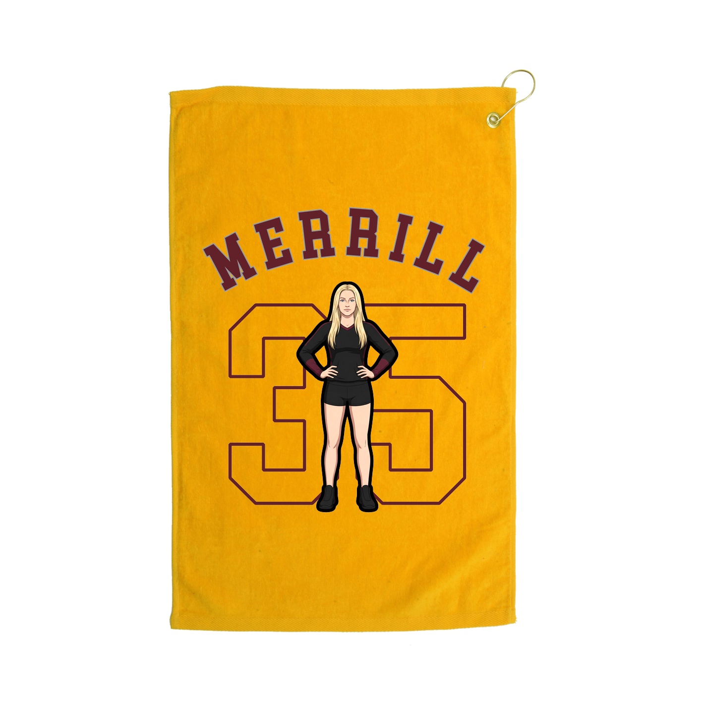 Golf Towel — Shirsey Arch in Gold