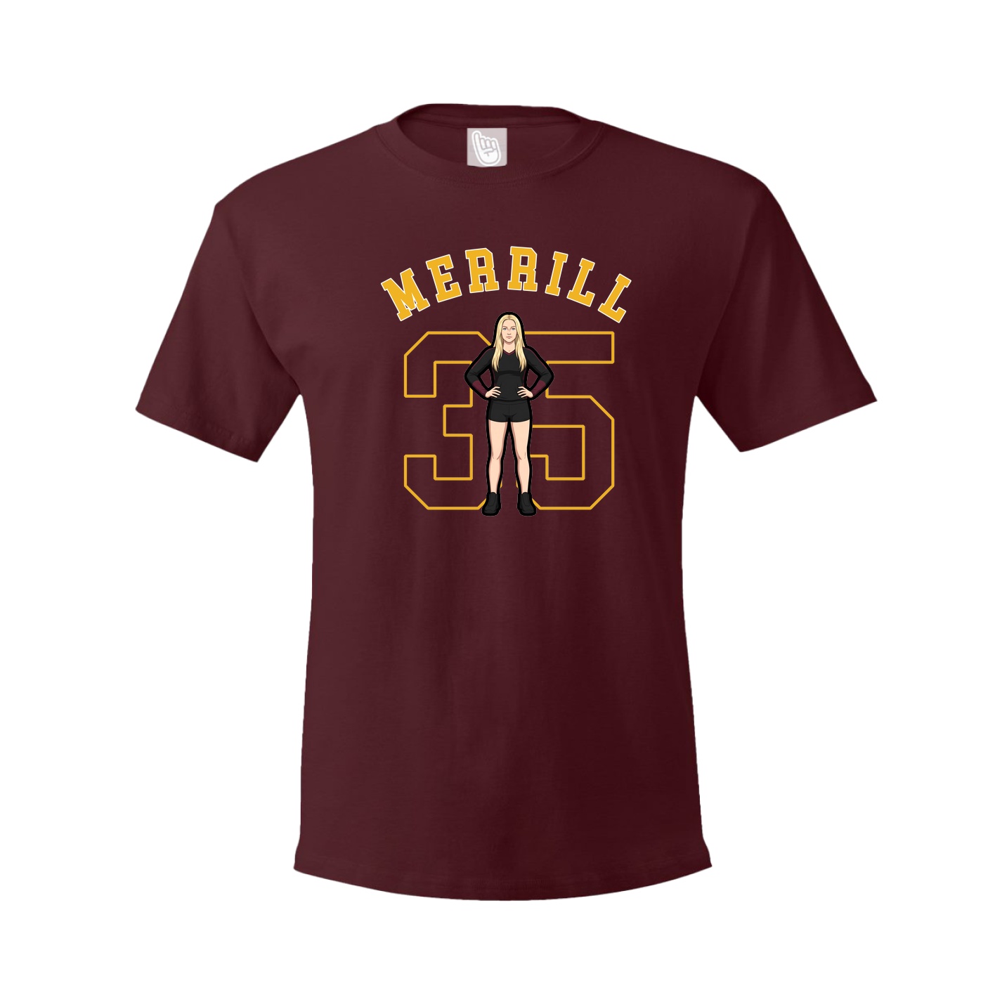 Youth Tee — Shirsey Arch in Maroon
