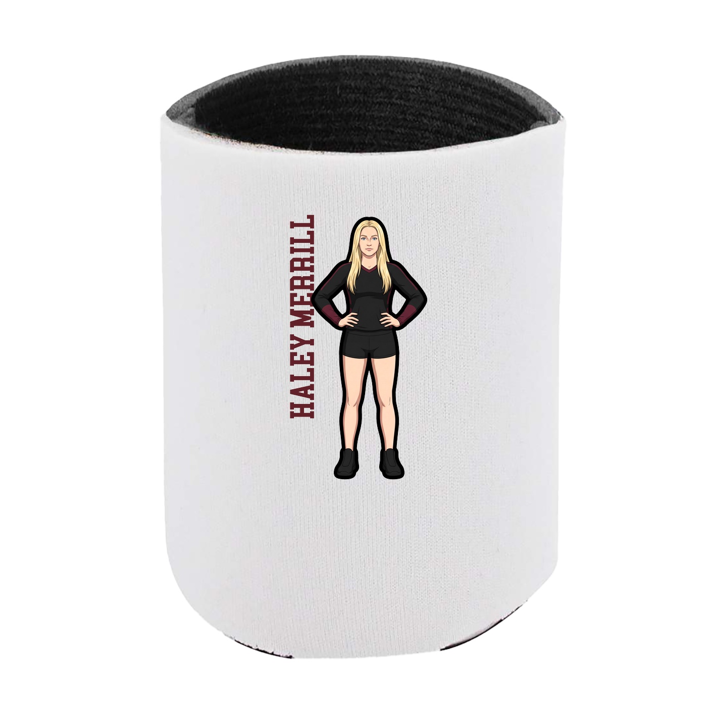 Can Holder — Name Vertical in White