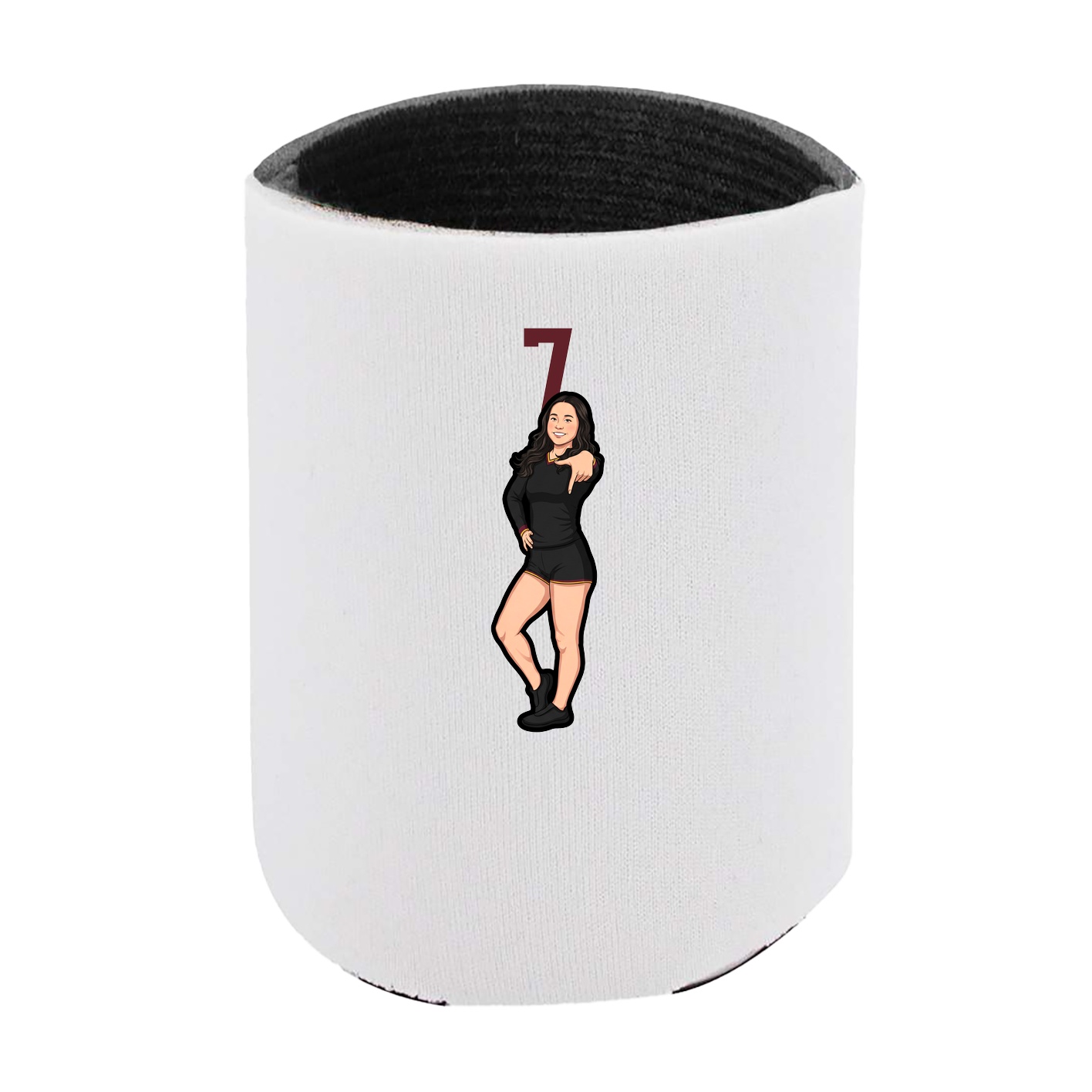 Can Holder — Number Top in White