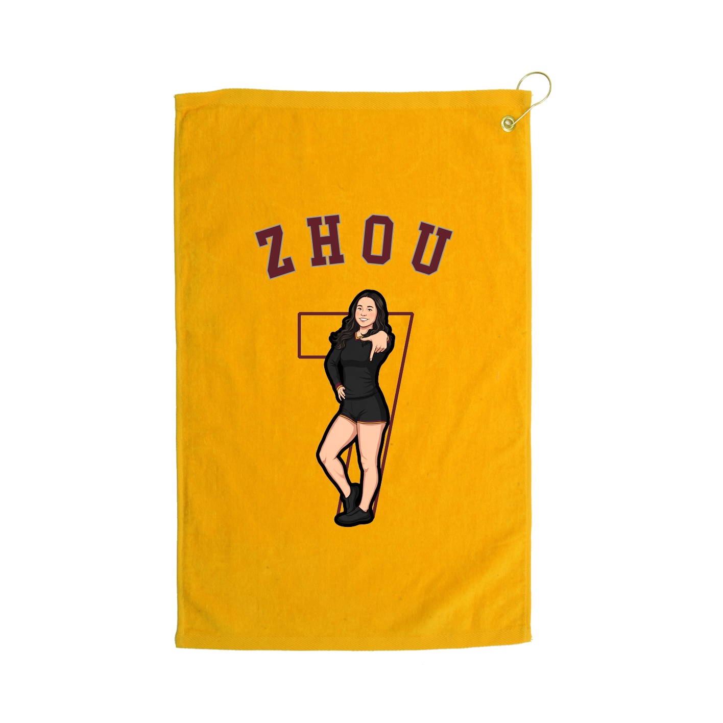 Golf Towel — Shirsey Arch in Gold