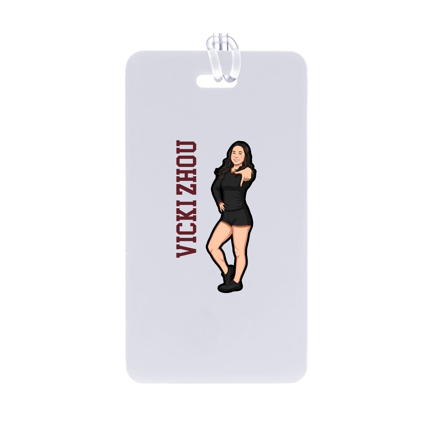 Bag Tag — Name Vertical in Classic