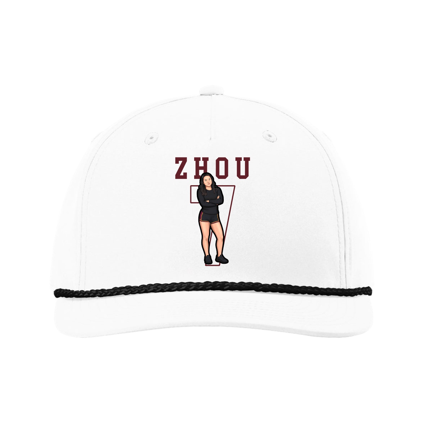 Five-Panel Classic Rope Cap — Shirsey in White