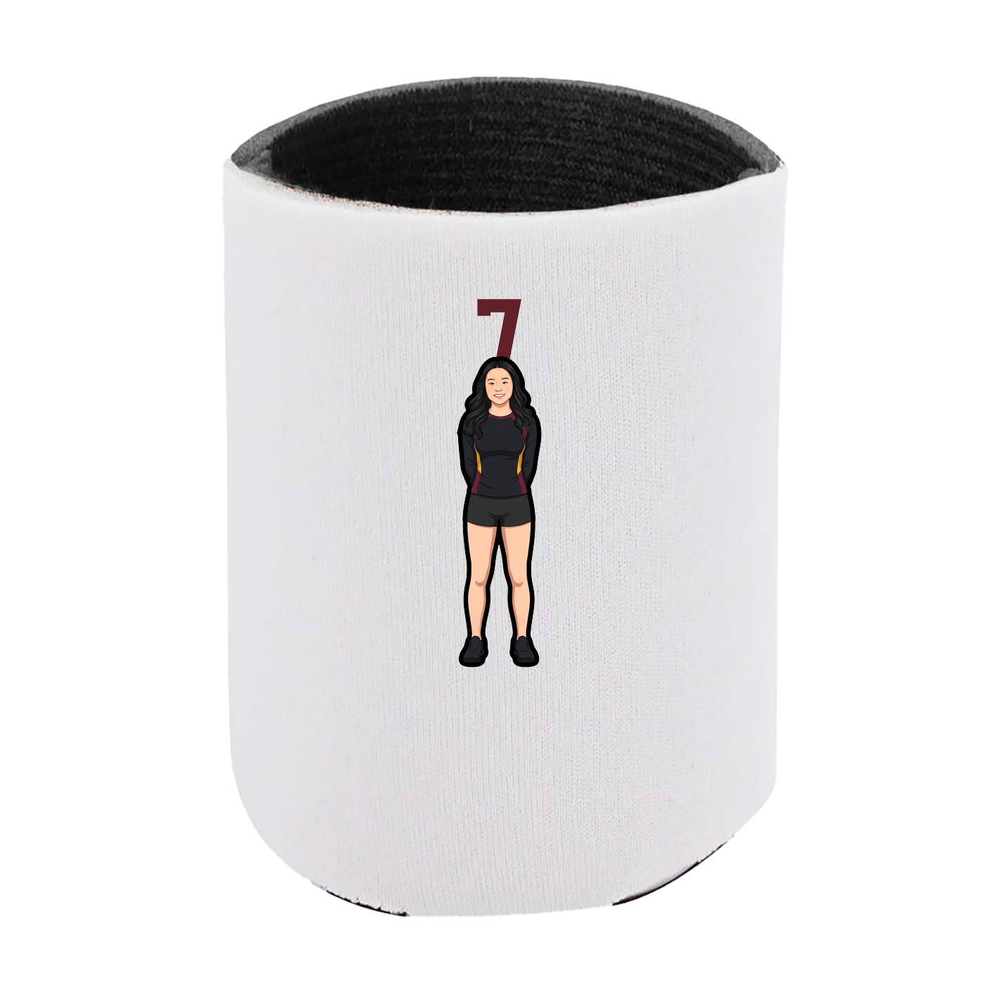 Can Holder — Number Top in White