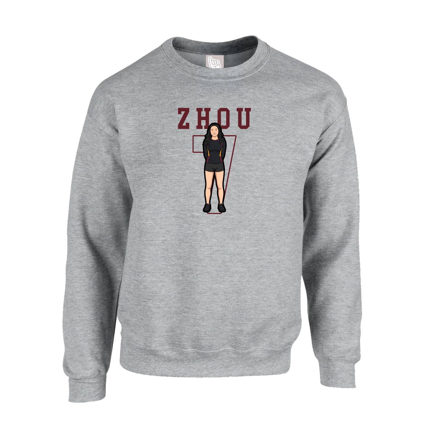 Fleece Crew — Shirsey in Grey
