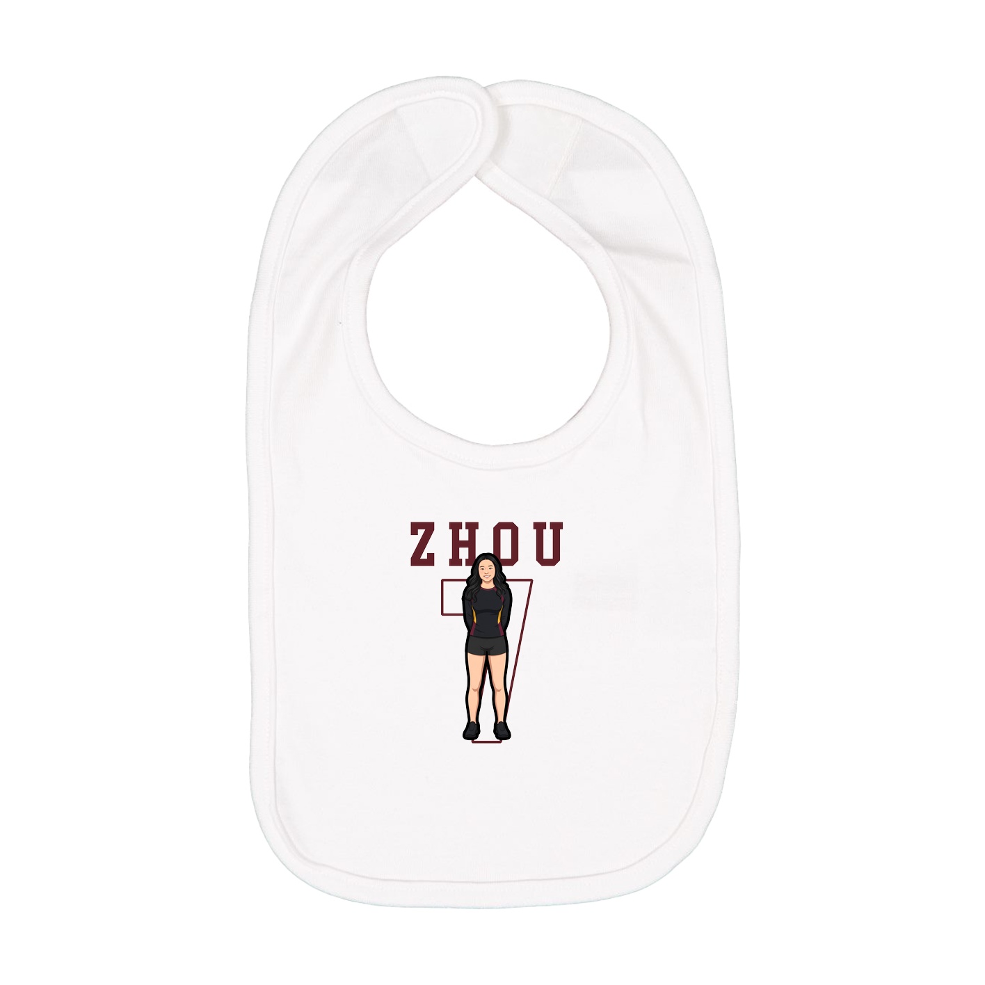 Infant Bib — Shirsey in White