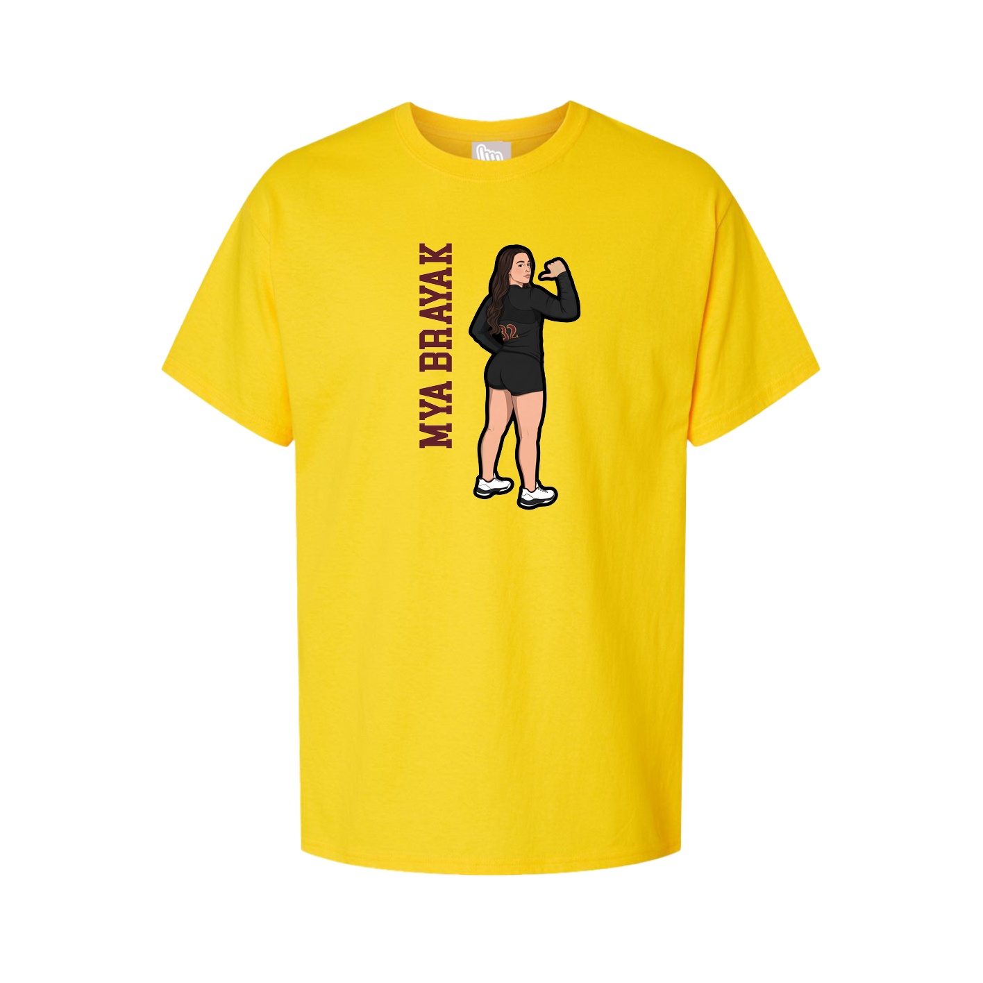 Tee — Name Vertical in Gold